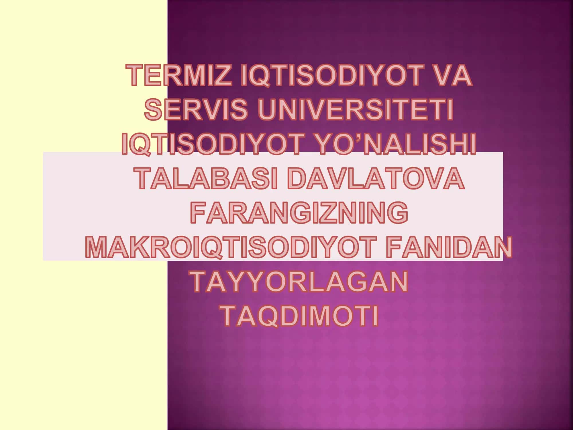 Istemol va jamg’armaning iqtisodiy mazmuni 1