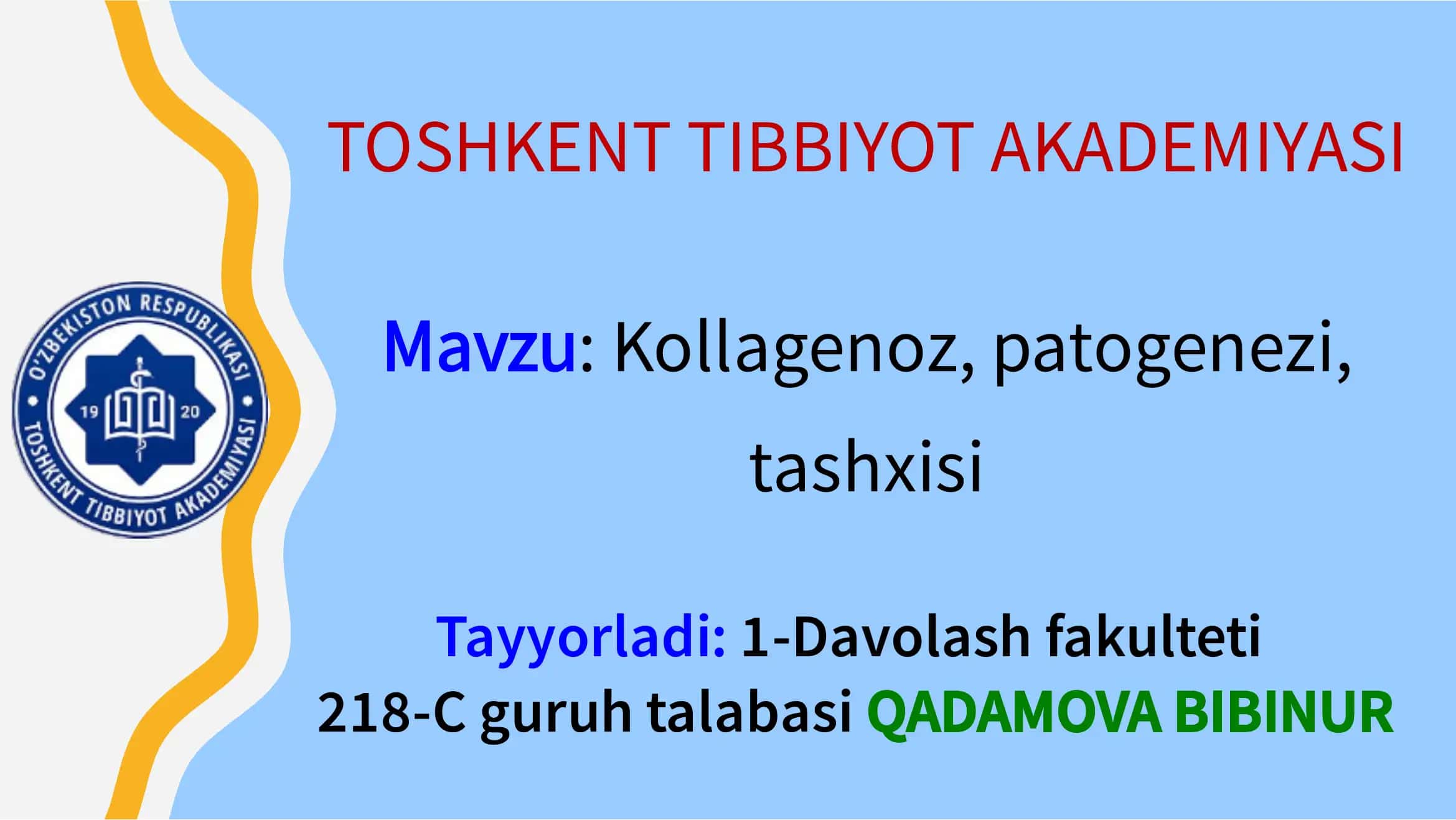 Kollagenoz, patogenezi, tashxisi 1
