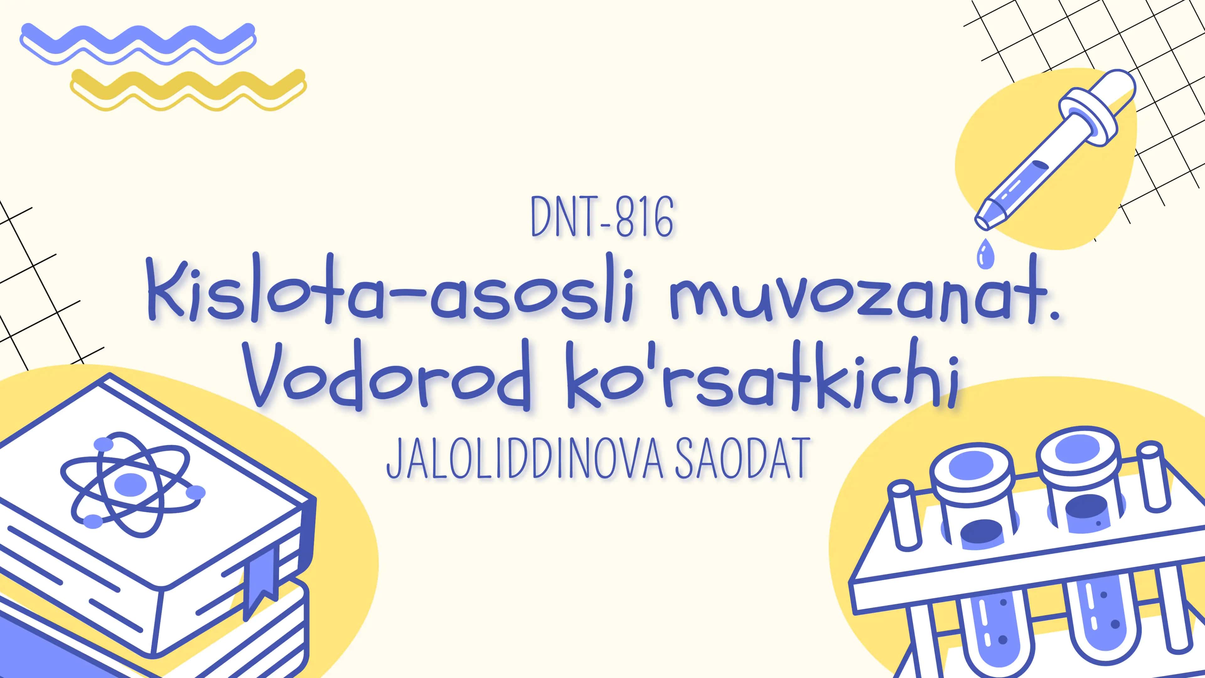 Kislota-asosli muvozanat 1