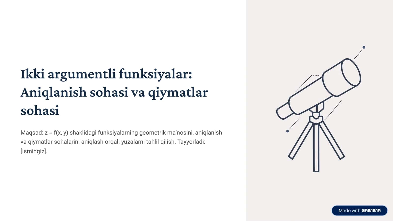 ikki argumentli funksiya 1