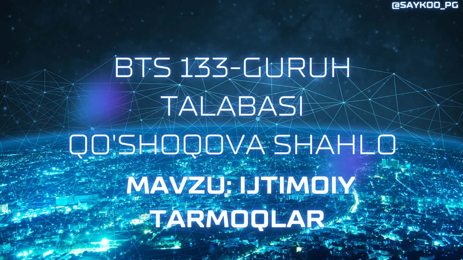 Ijtimoiy tarmoqlar 1
