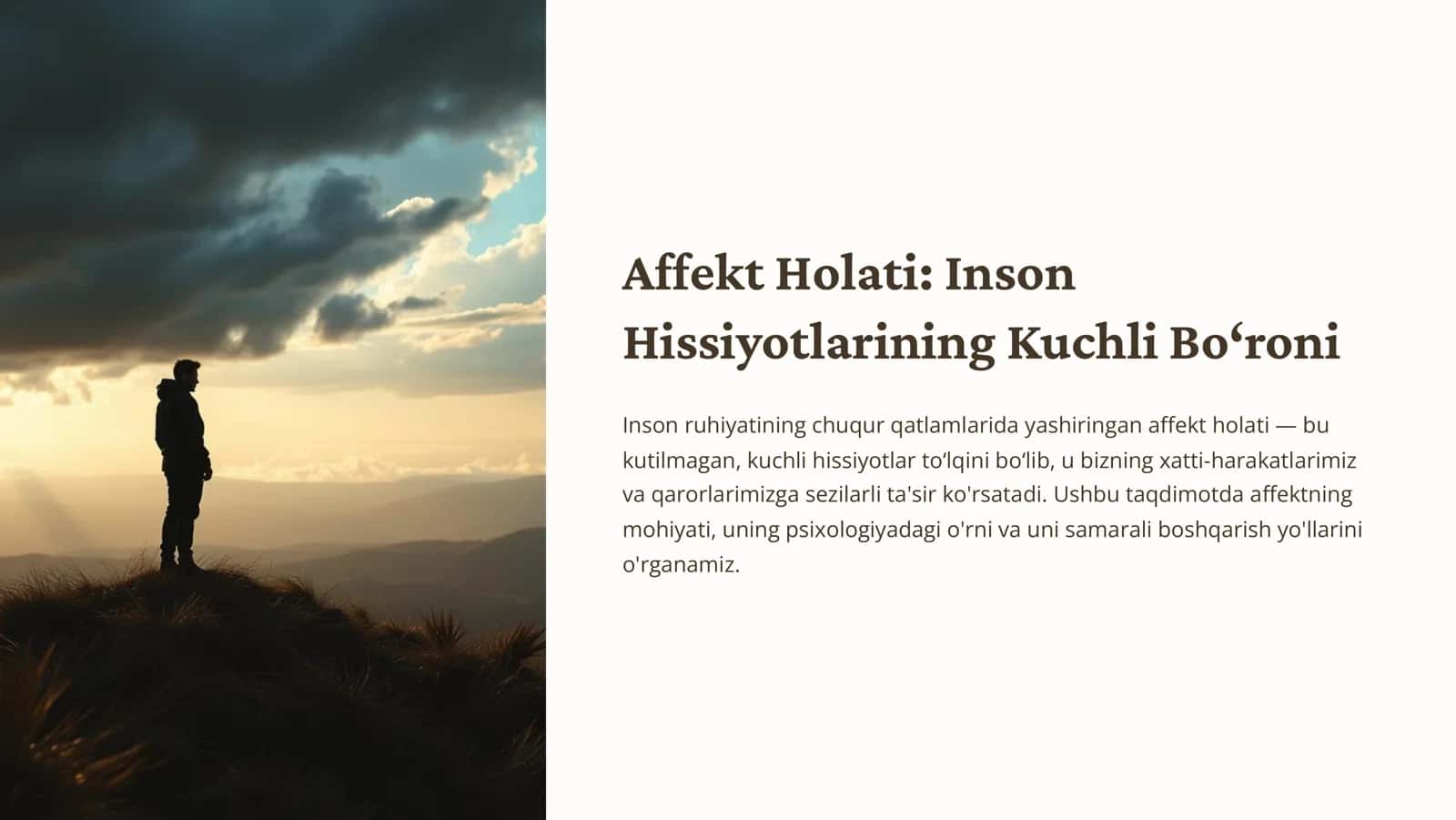 Affekt Holati: Inson Hissiyotlarining Kuchli Boroni 1