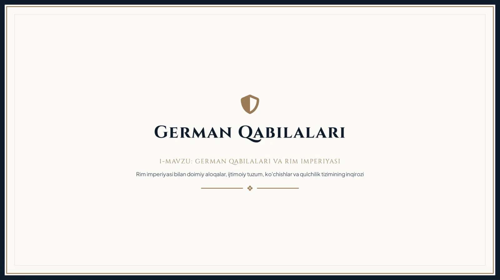 German qabilalari va Rim imperiyasi 1