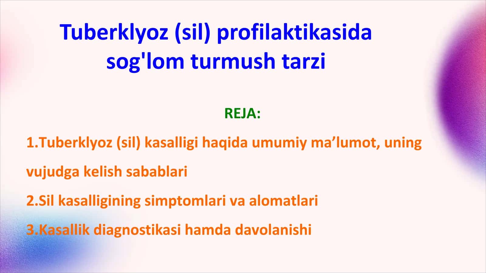 Sil kasalligi (Tuberklyoz) profilaktikasida 1
