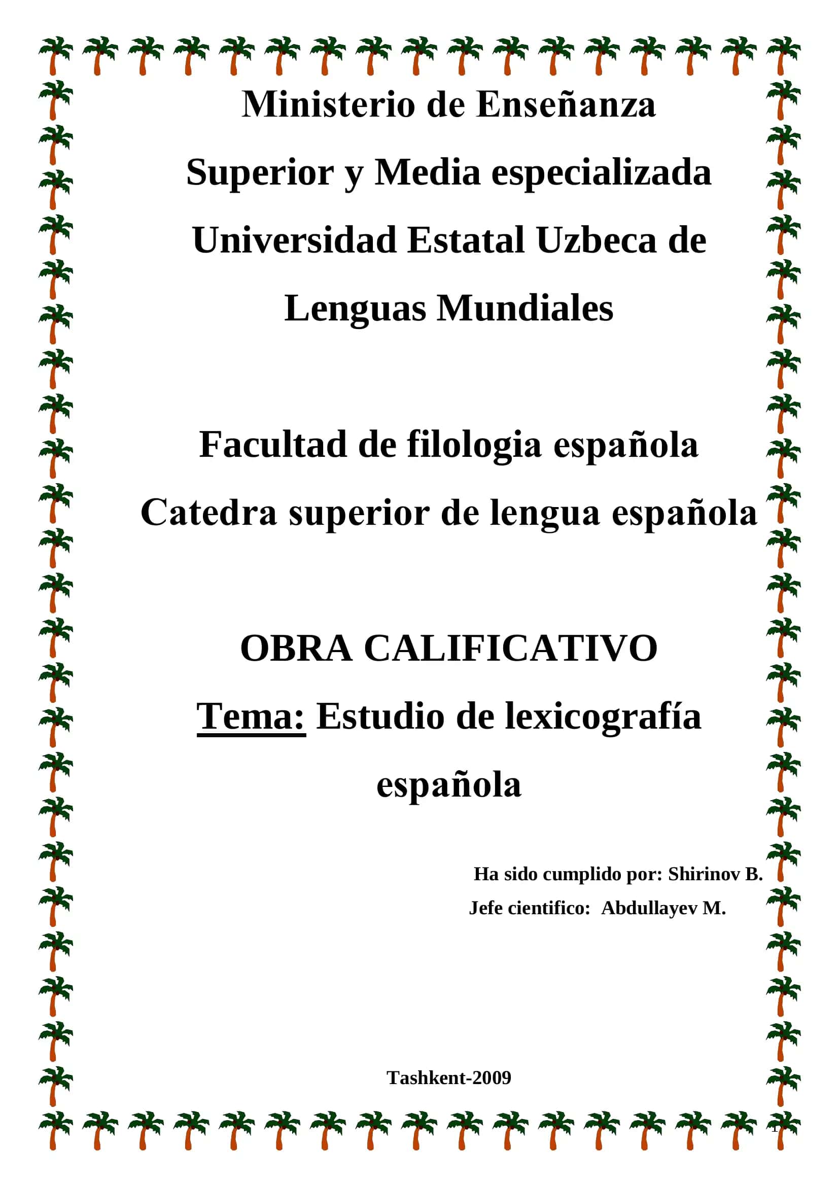 Estudio de lexicografía española 1