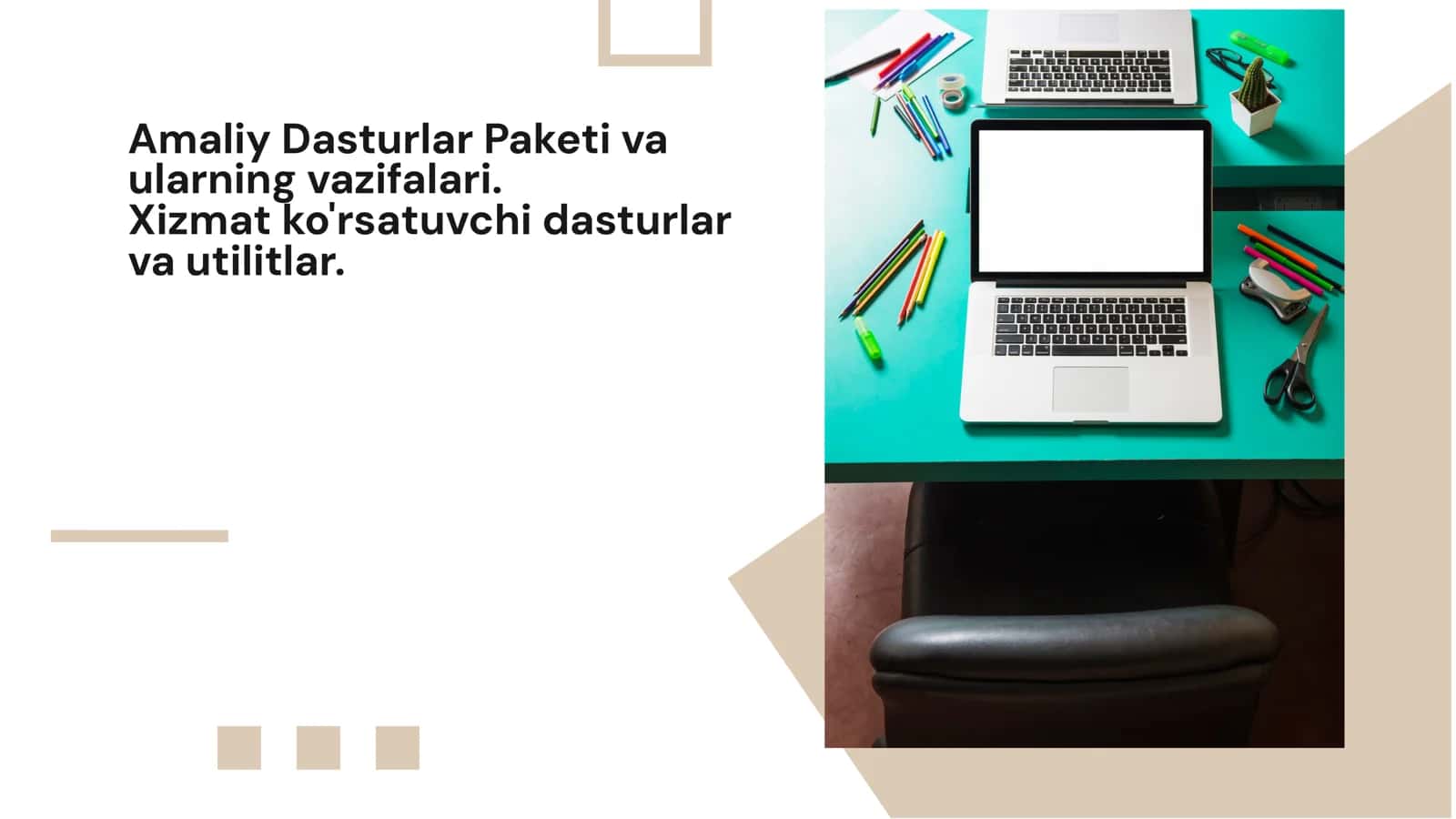 Amaliy Dasturlar Paketi 1