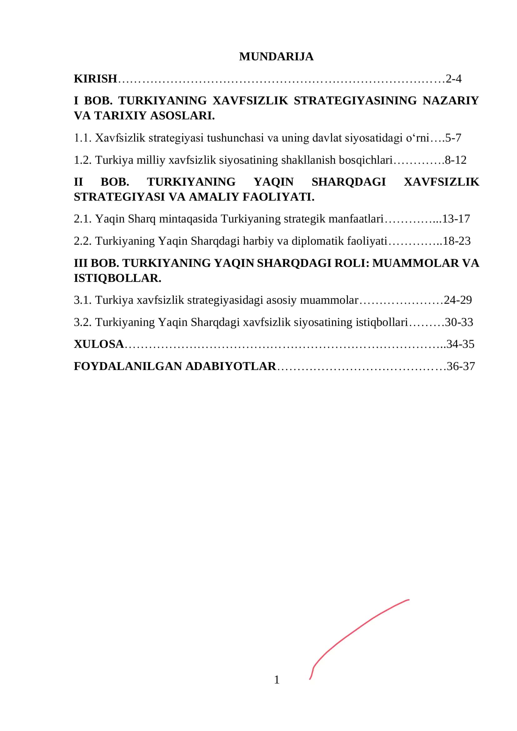 Turkiya xavfsizlik strategiyasi 1