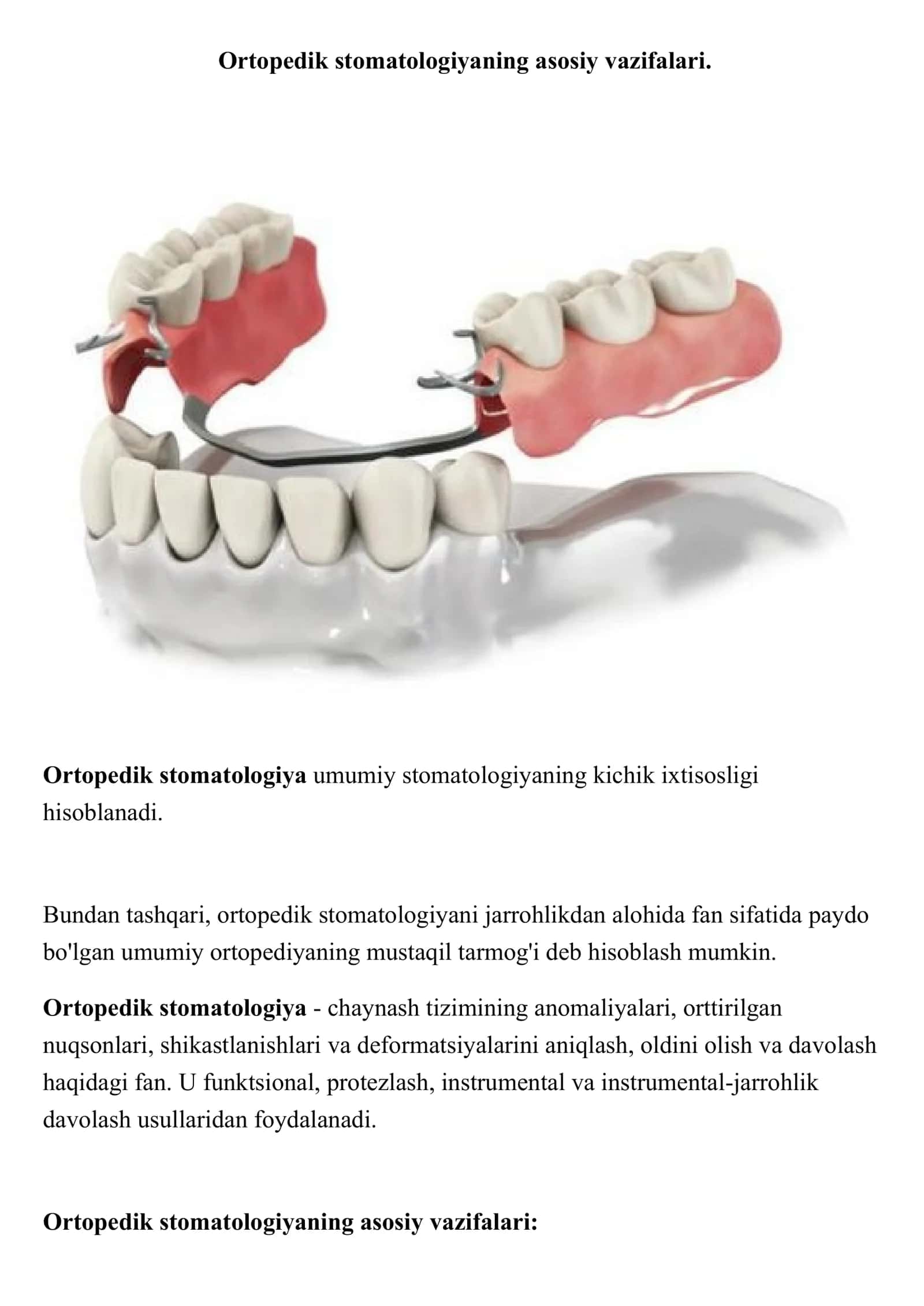 Ortopedik stomatologiya 1