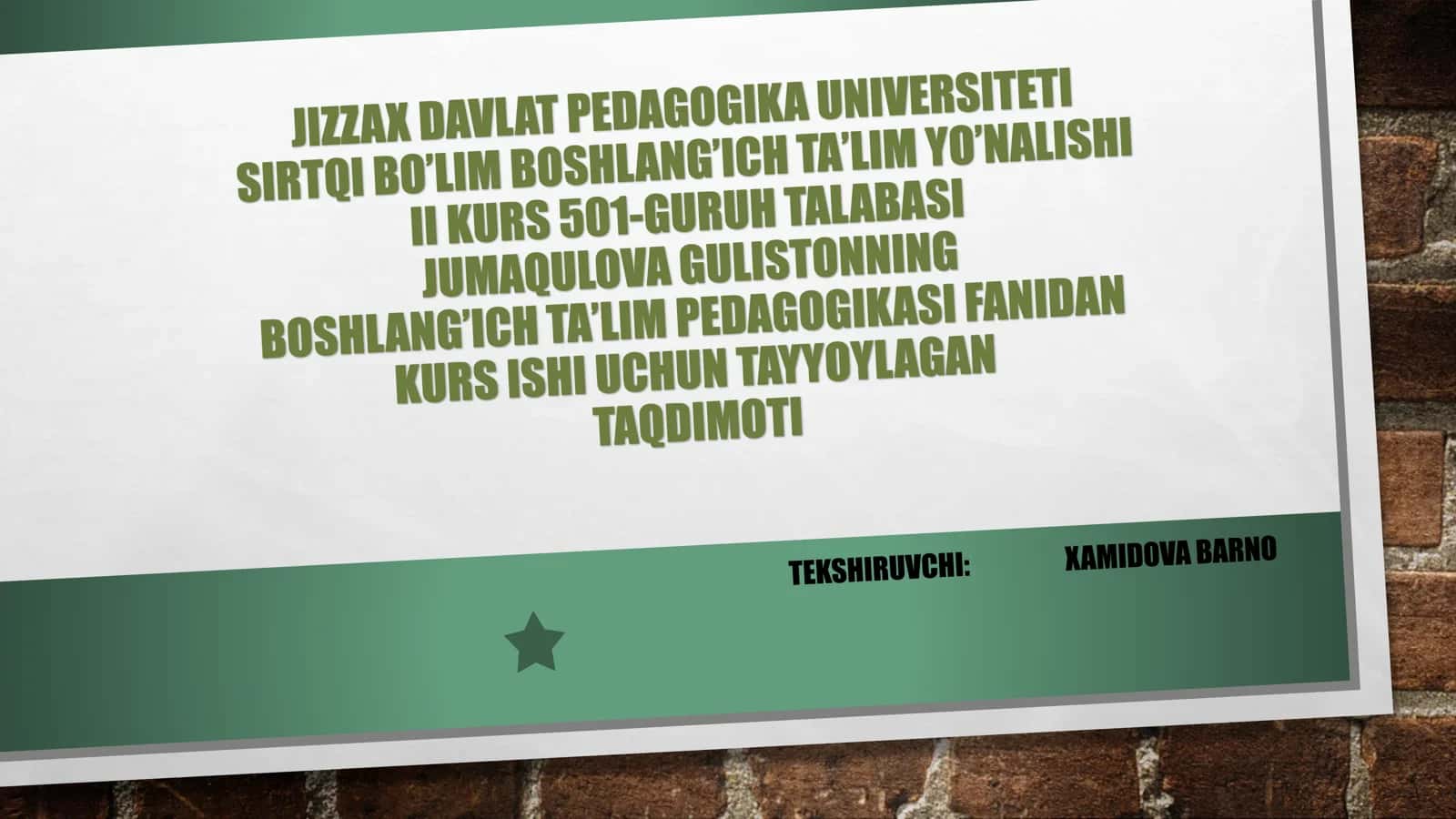 TARBIYAVIY ISHLAR ORQALI URF-ODATLARNI SHAKLLANTIRISH METODIKASI 1