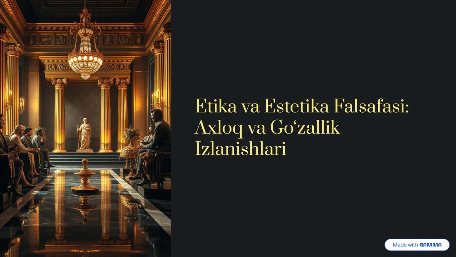 Etika va Estetika Falsafasi 1