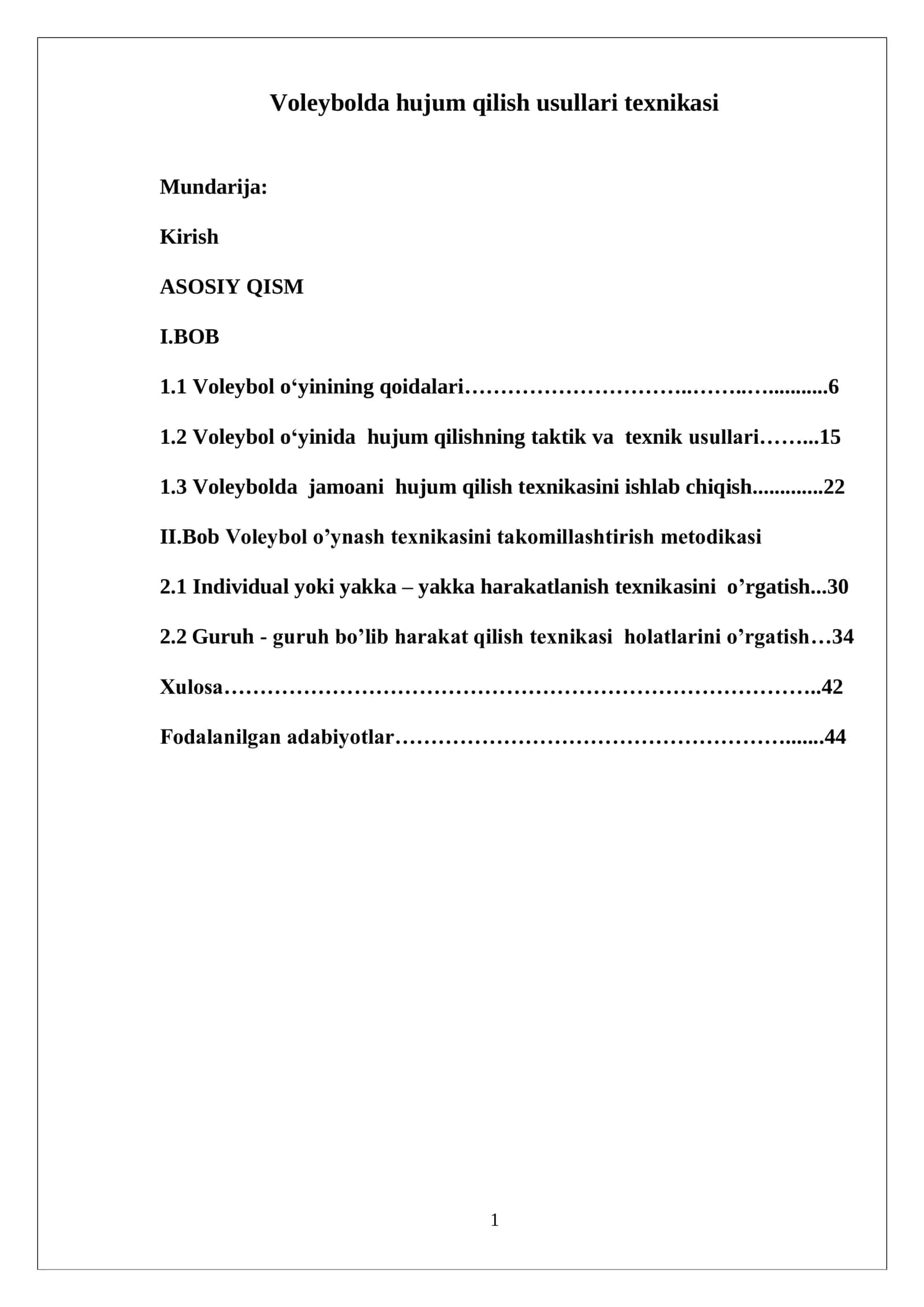 Voleybolda hujum qilish usullari texnikasi 1