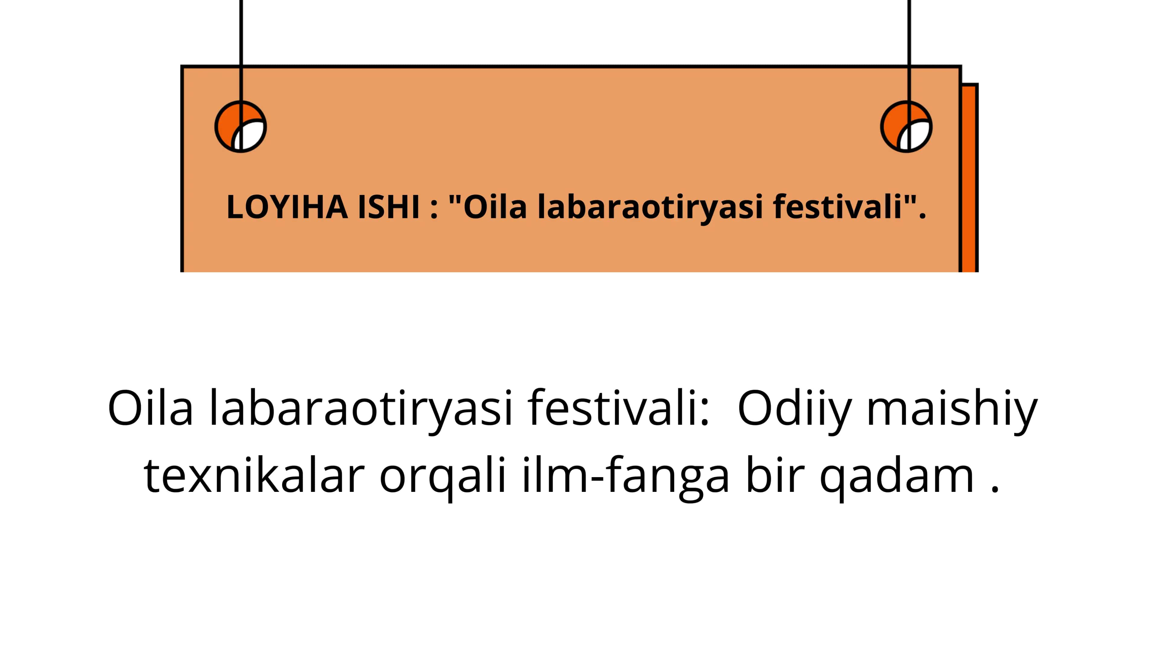 "Oila labarotiryasi festivali" 1