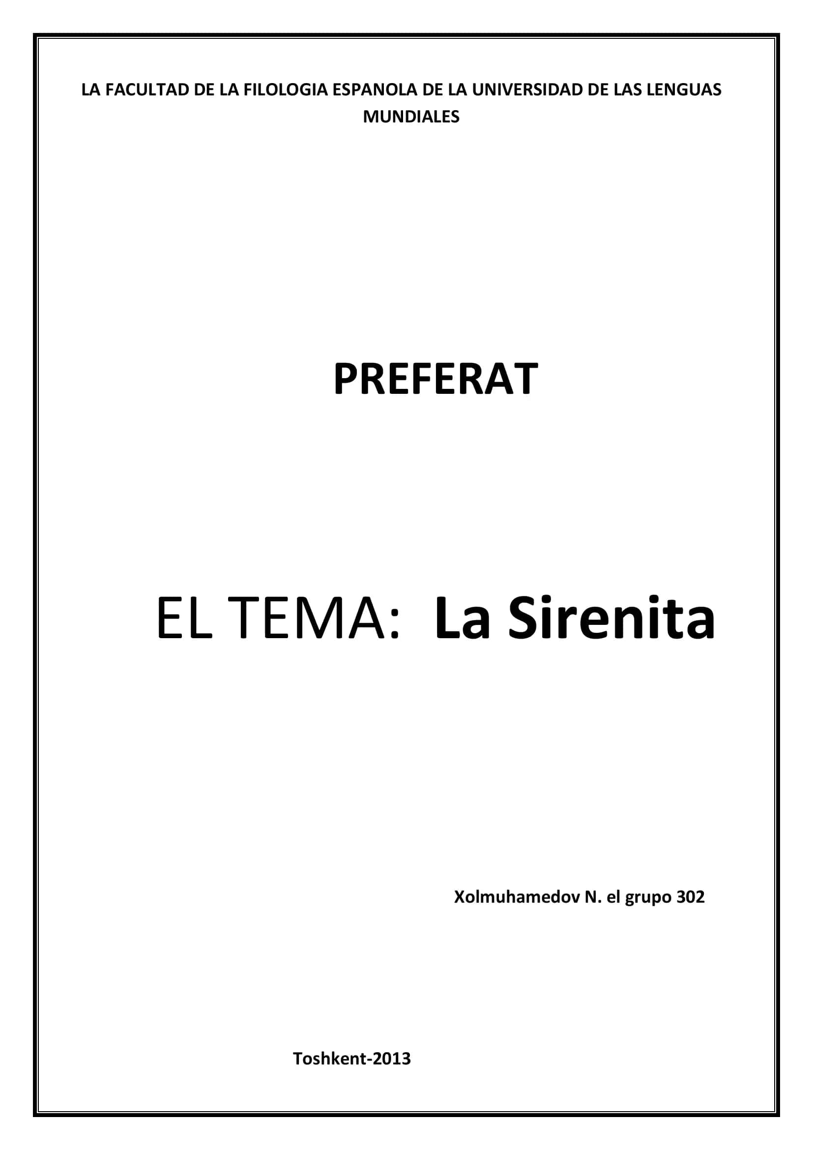 La Sirenita 1