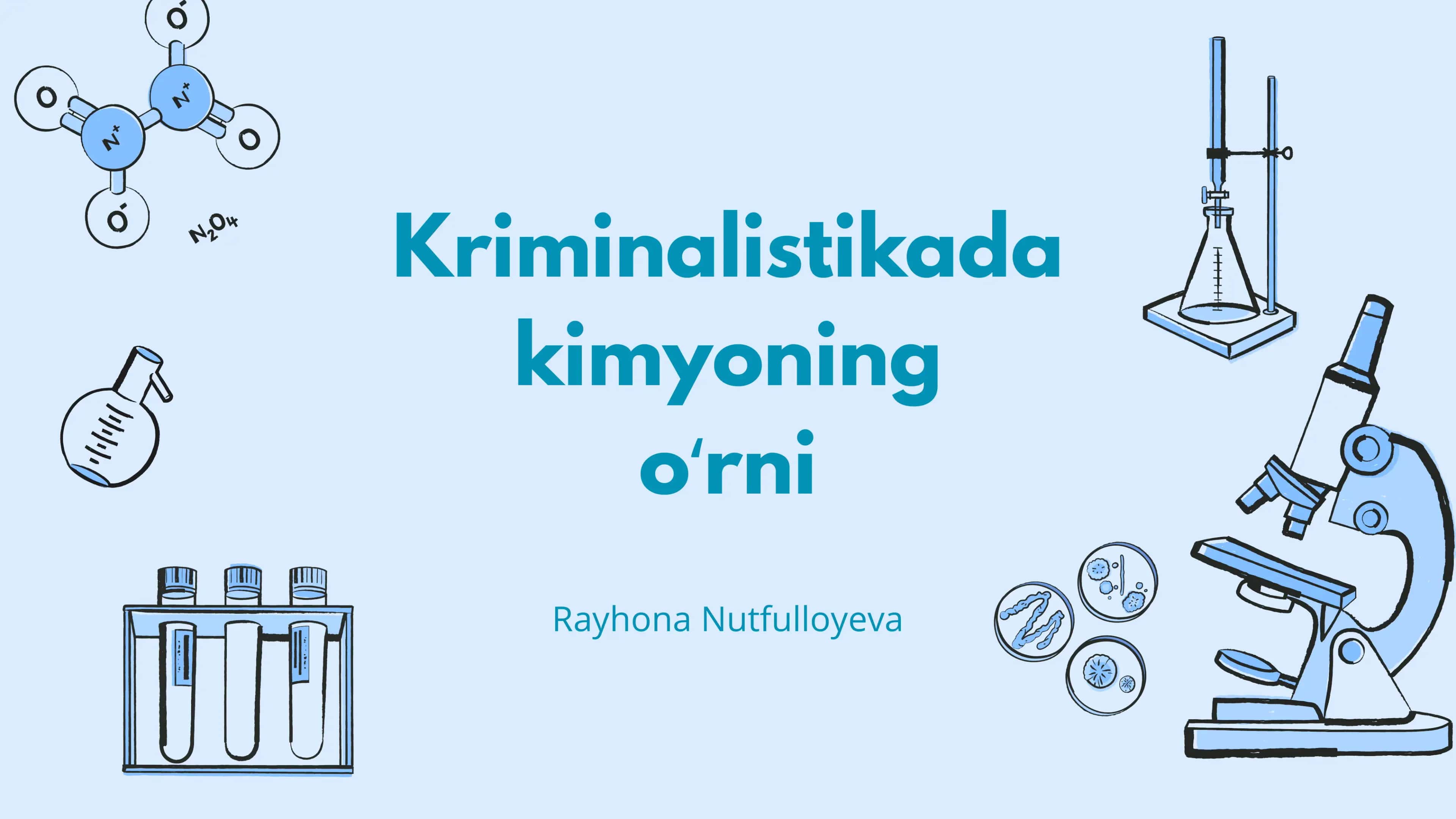 Kriminalistikada kimyoning oʻrni 1