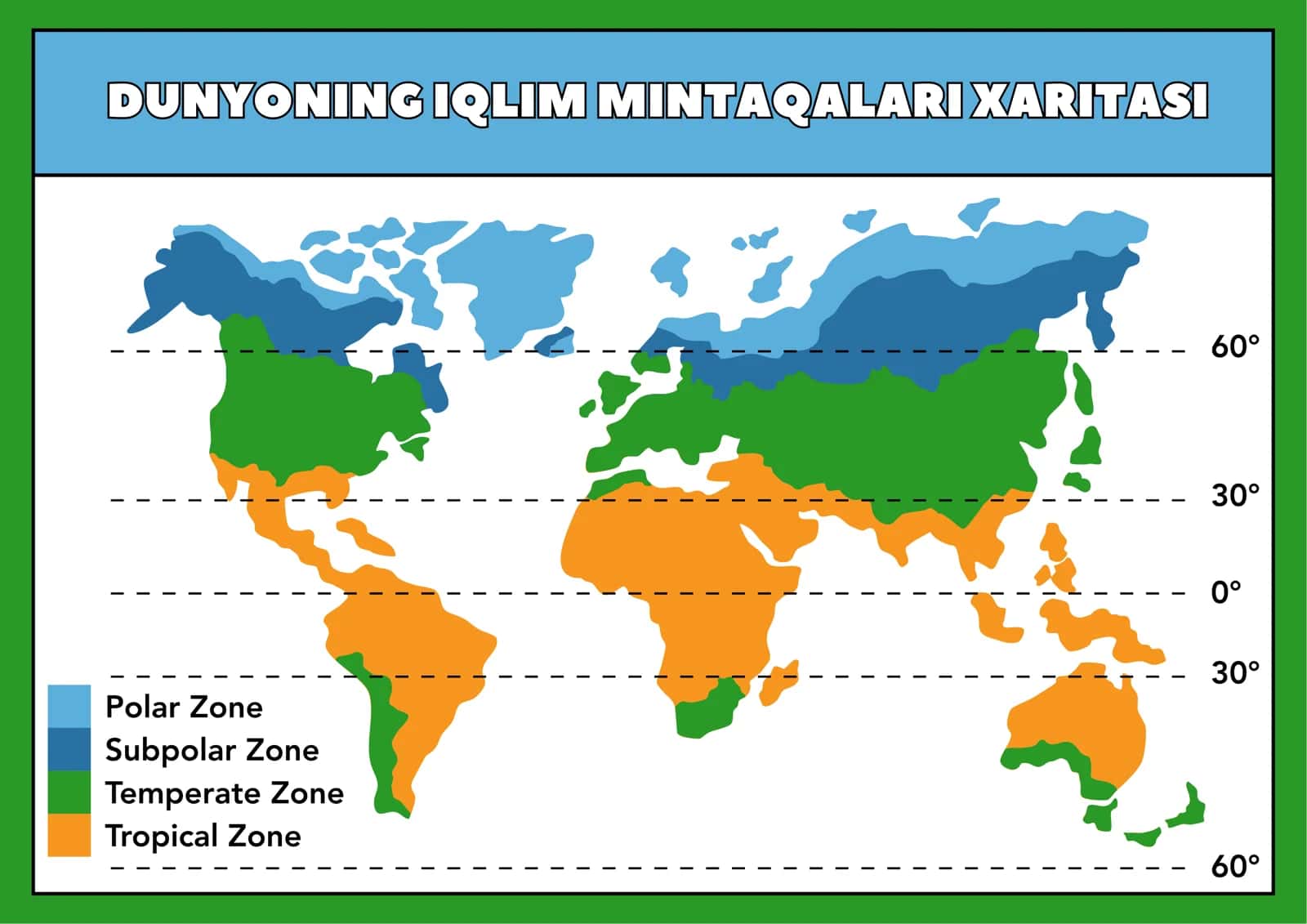 DUNYONING IQLIM MINTAQALARI XARITASI 1