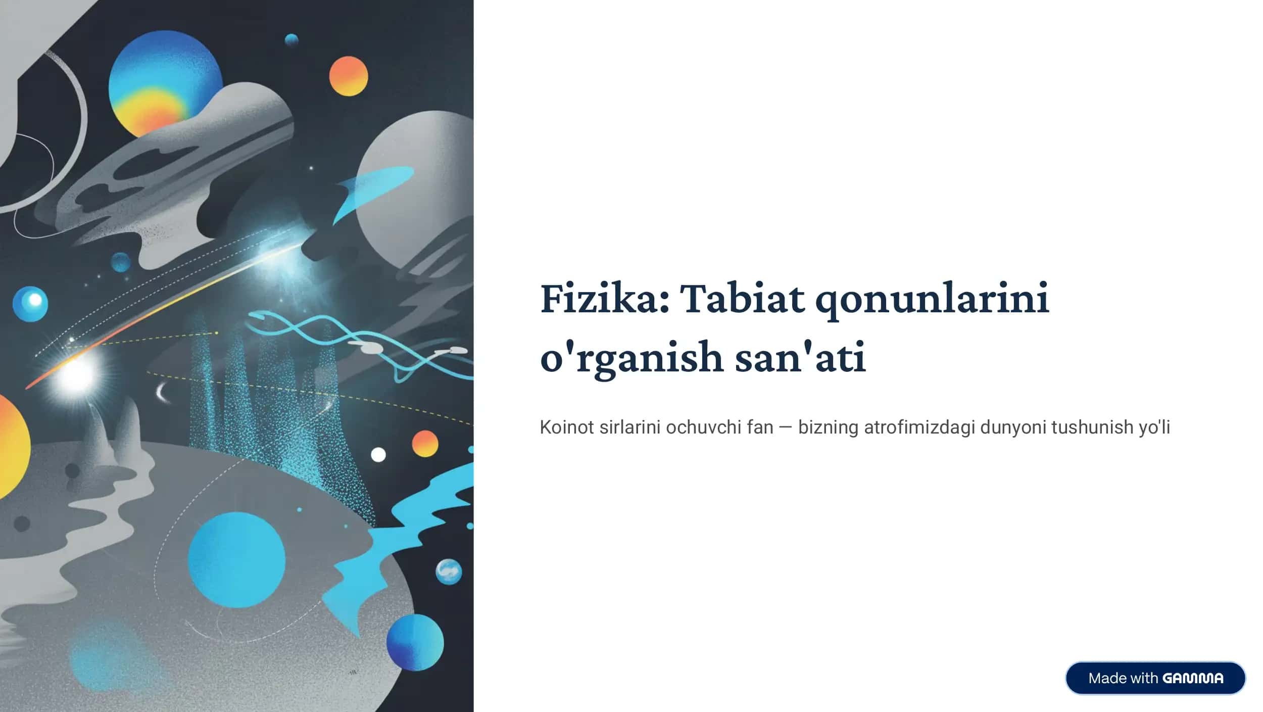Fizika: Tabiat qonunlarini o'rganish san'ati 1