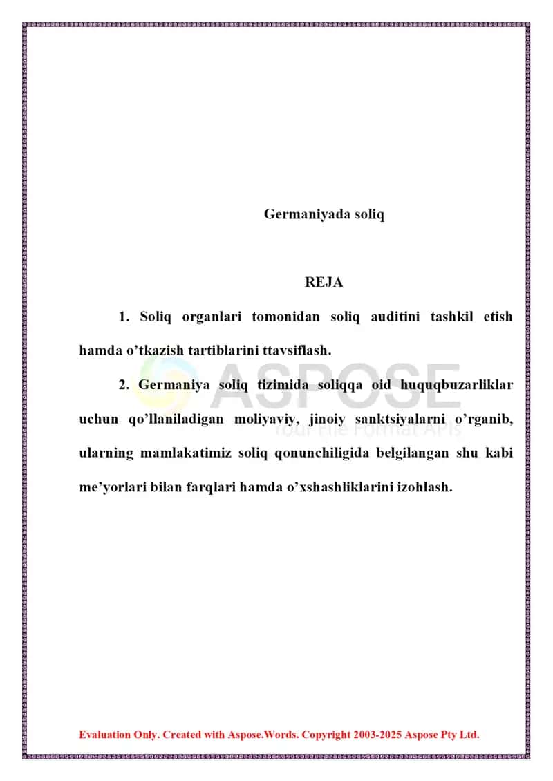 Germaniyada soliq 2