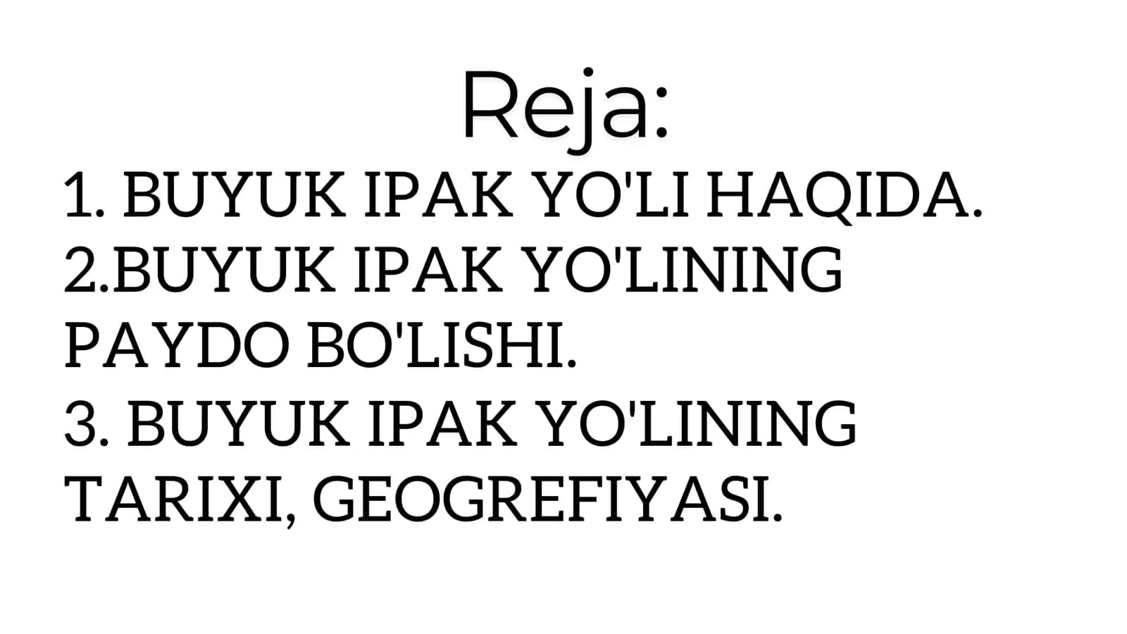 BUYUK IPAK YO'LI 2