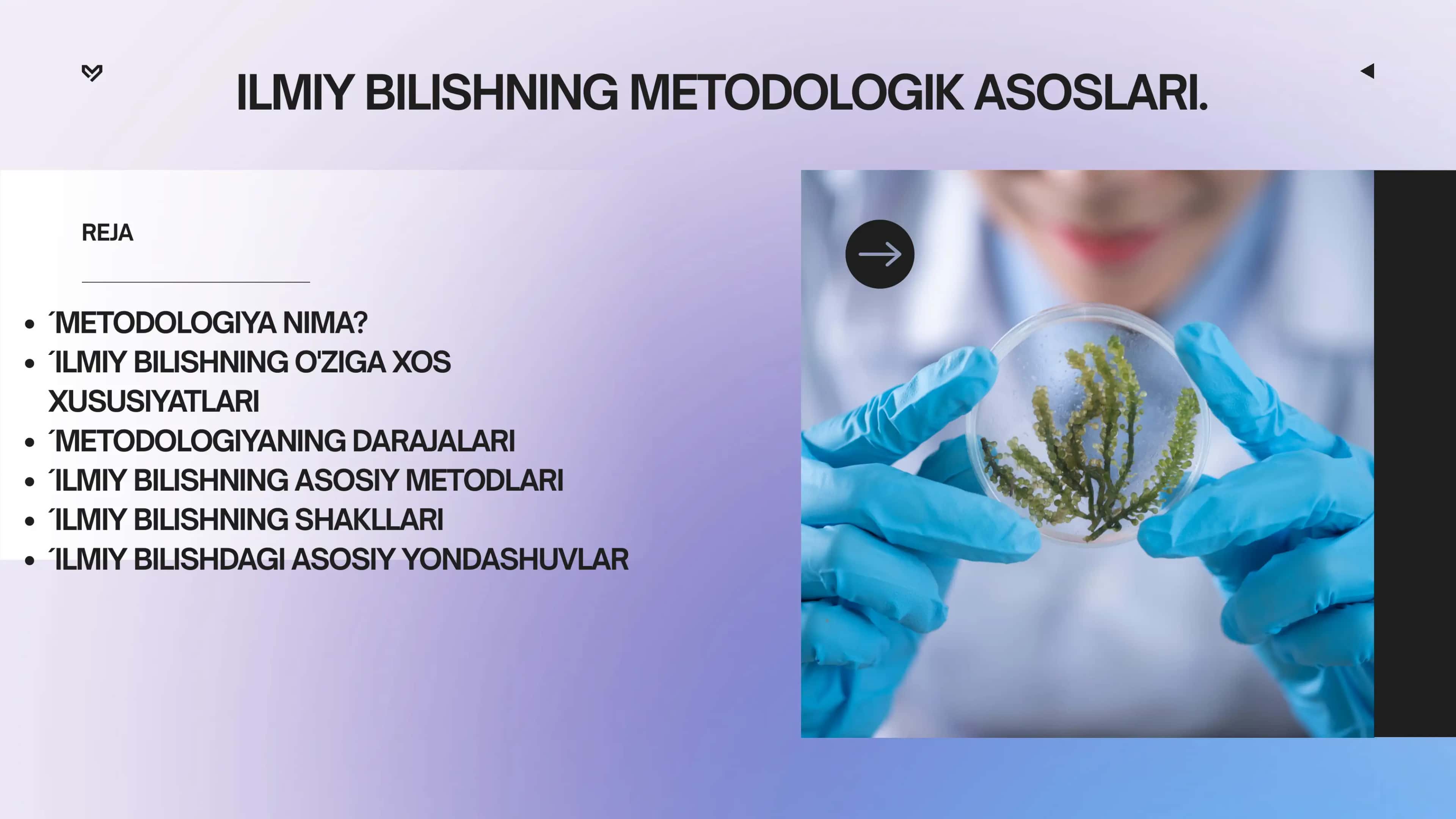 Ilmiy bilishning metodologik asoslari 2