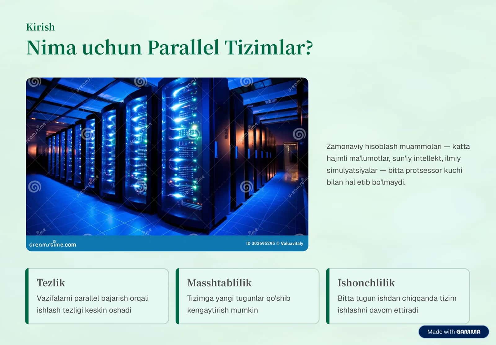 Parallel Tizimlar Arxitekturasi 2