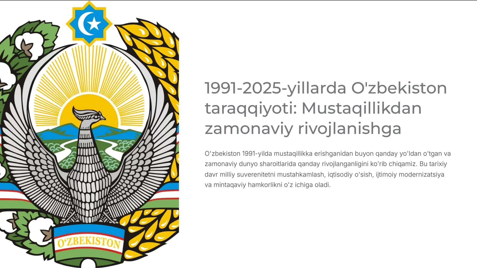 1991-2025-yillarda O'zbekiston taraqqiyoti 2