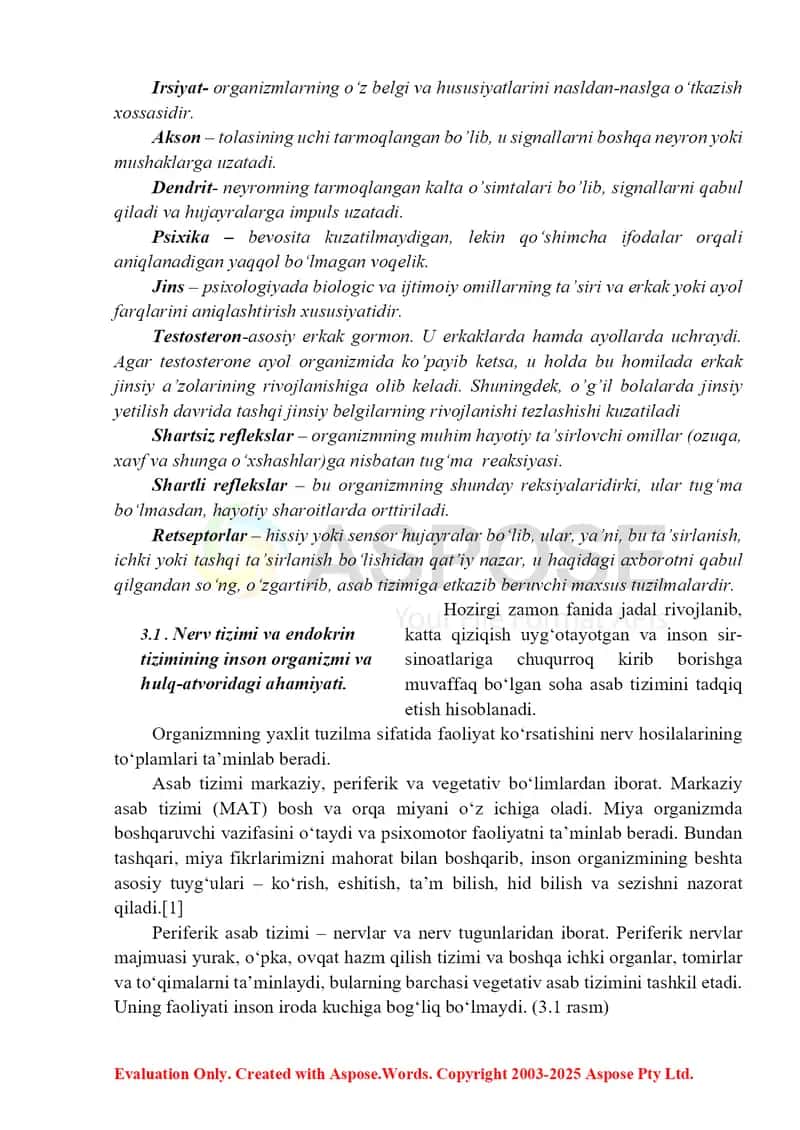 Hulq-atvorning psixofoziologik asosi 2