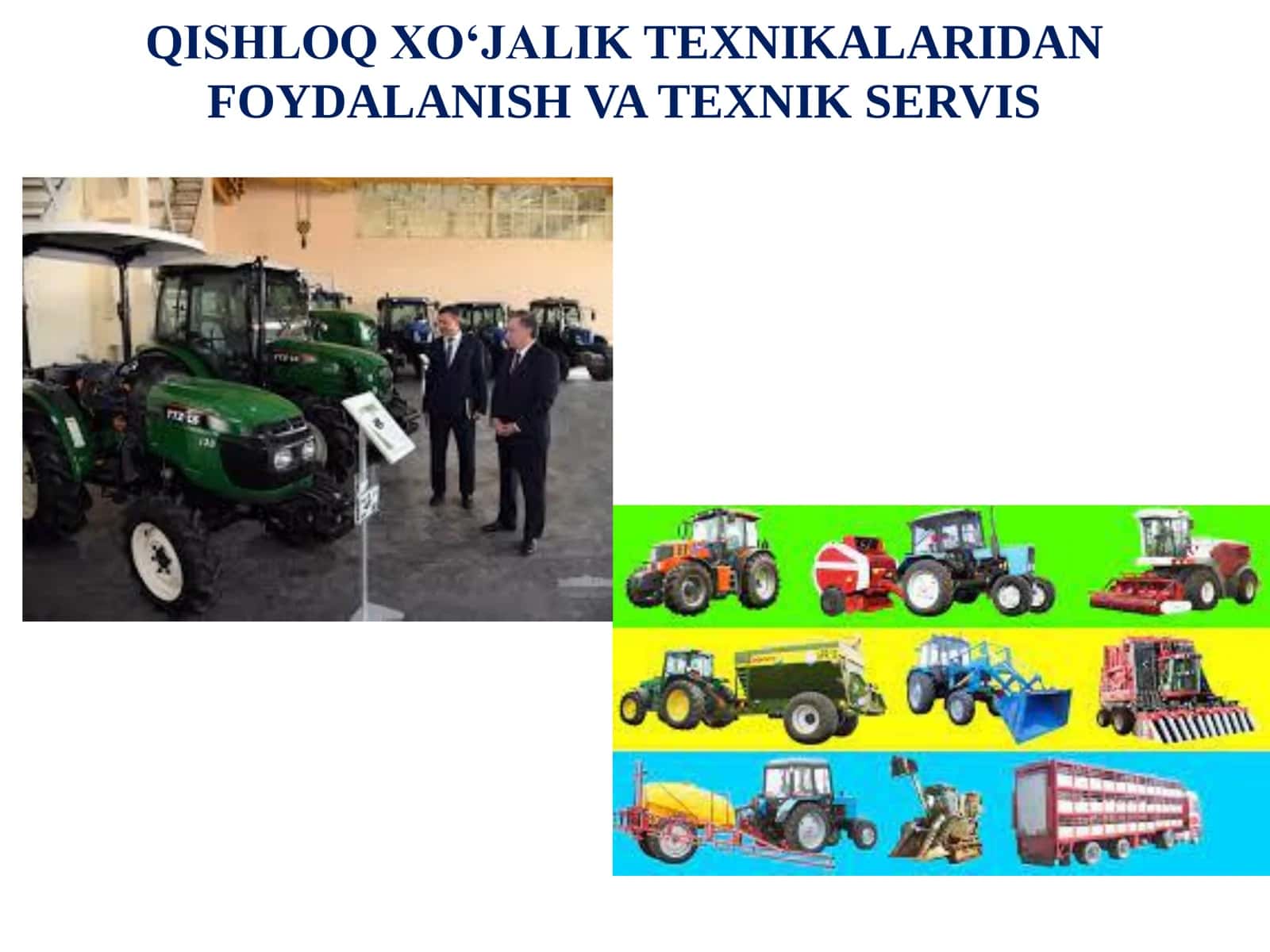 MASHINALARDAN TEXNIK FOYDALANISH 2