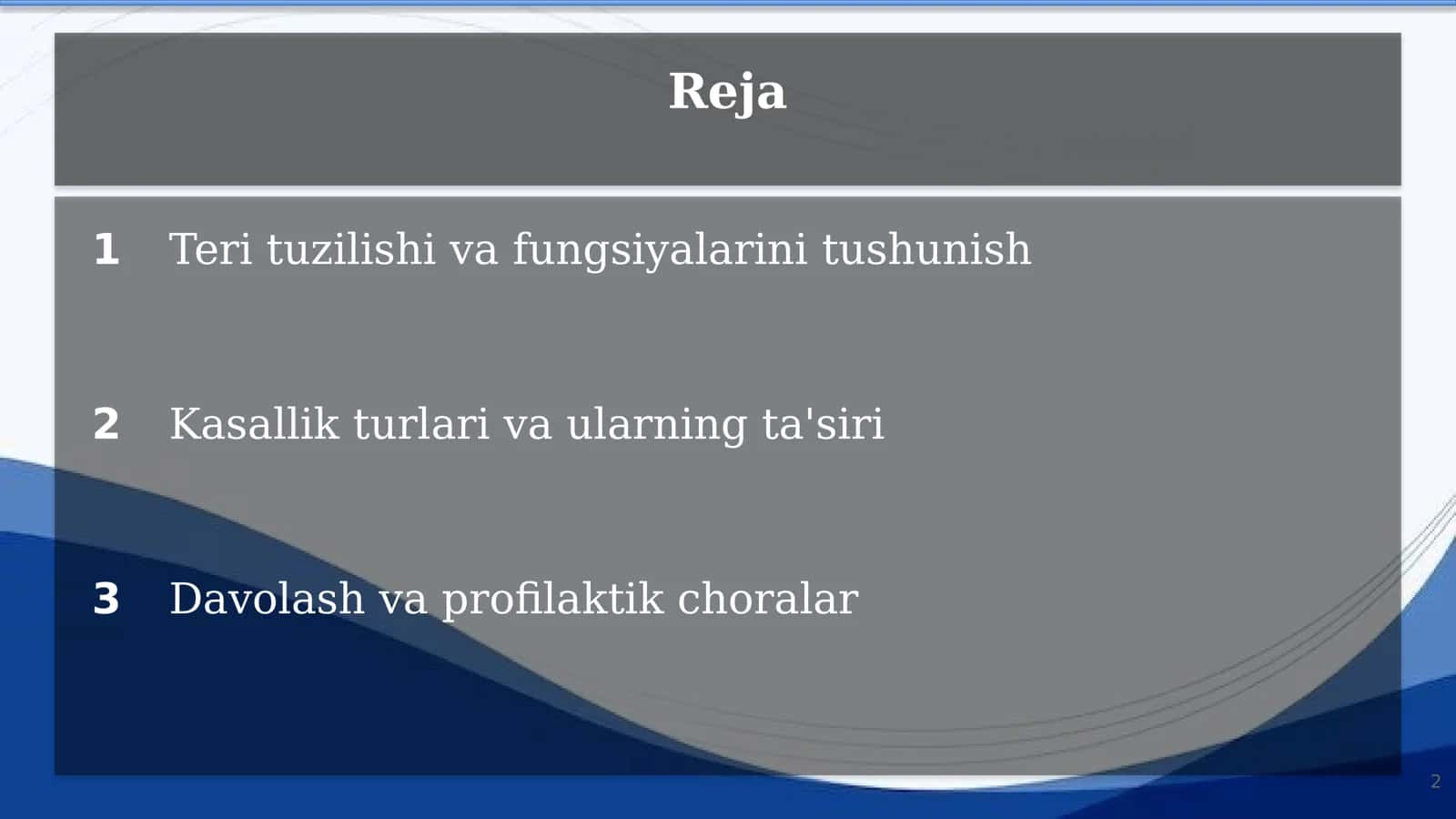 Teri kasalliklari patofiziologiyasi 2