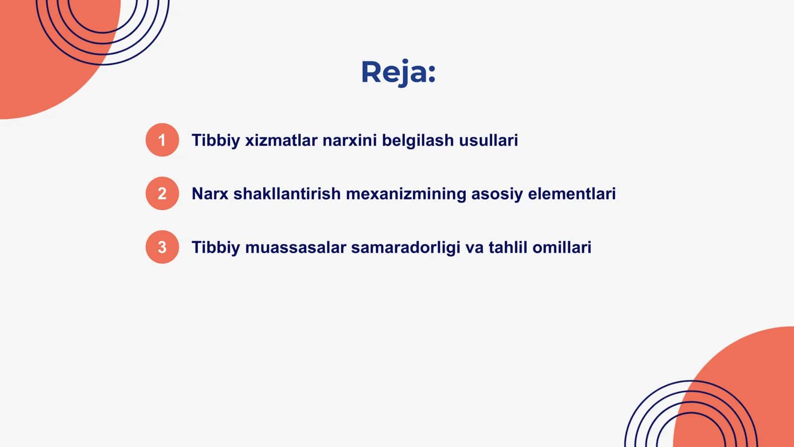 Tibbiy xizmatlar narxini belgilash usullari 2