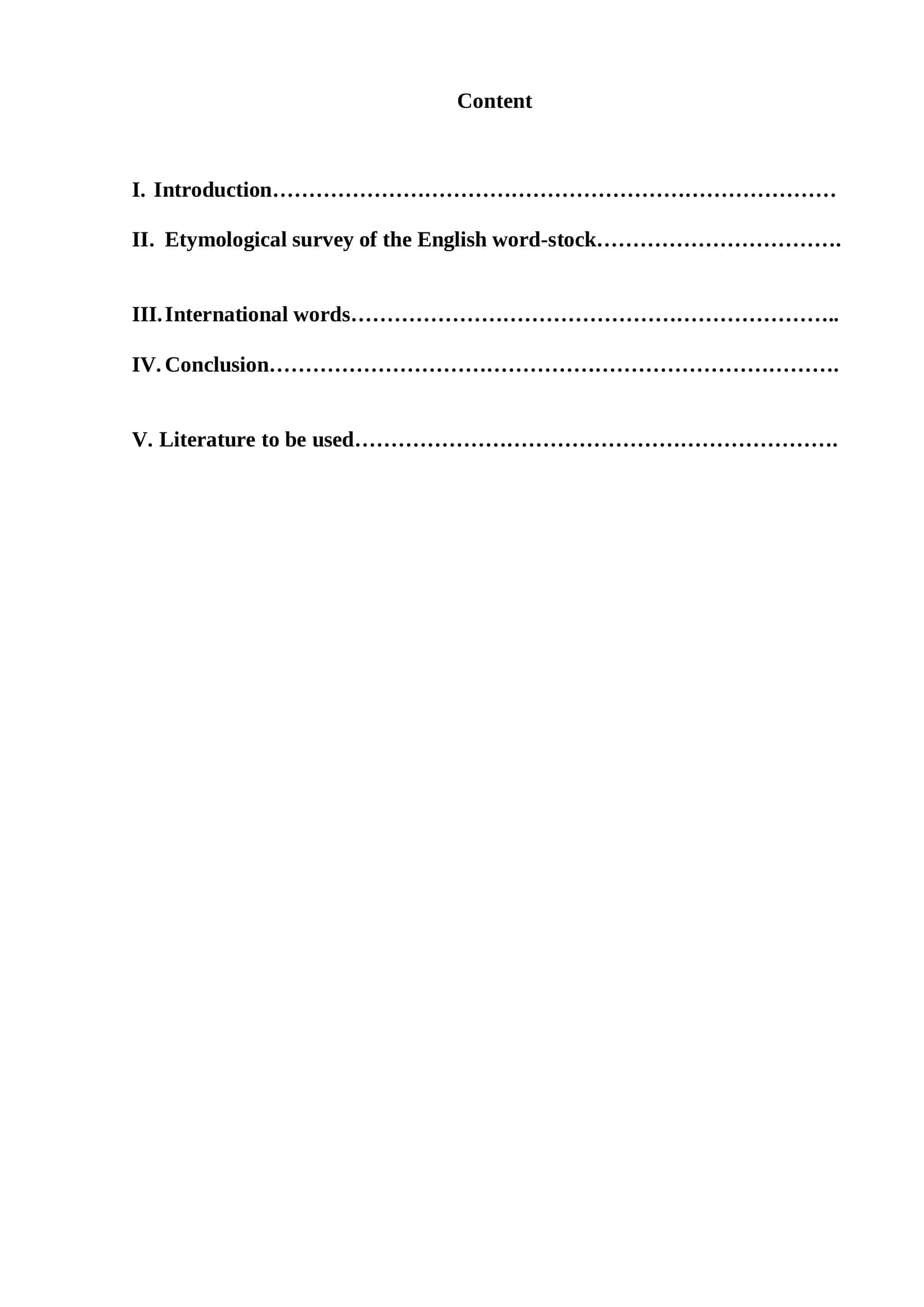 International Words Course Paper 2