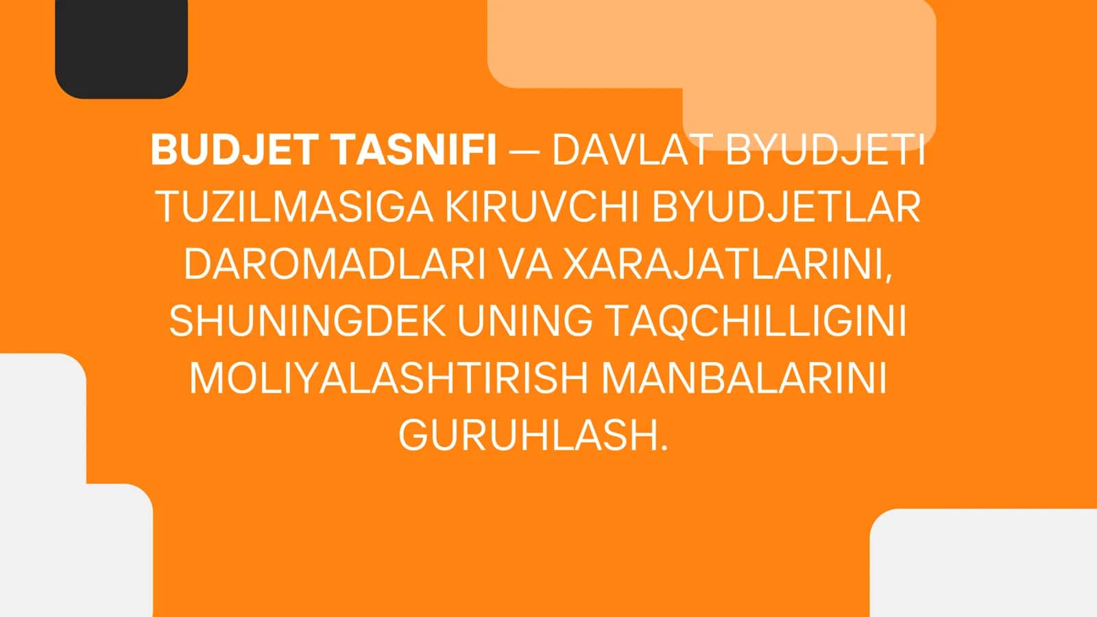 Byudjet tasnifi 2