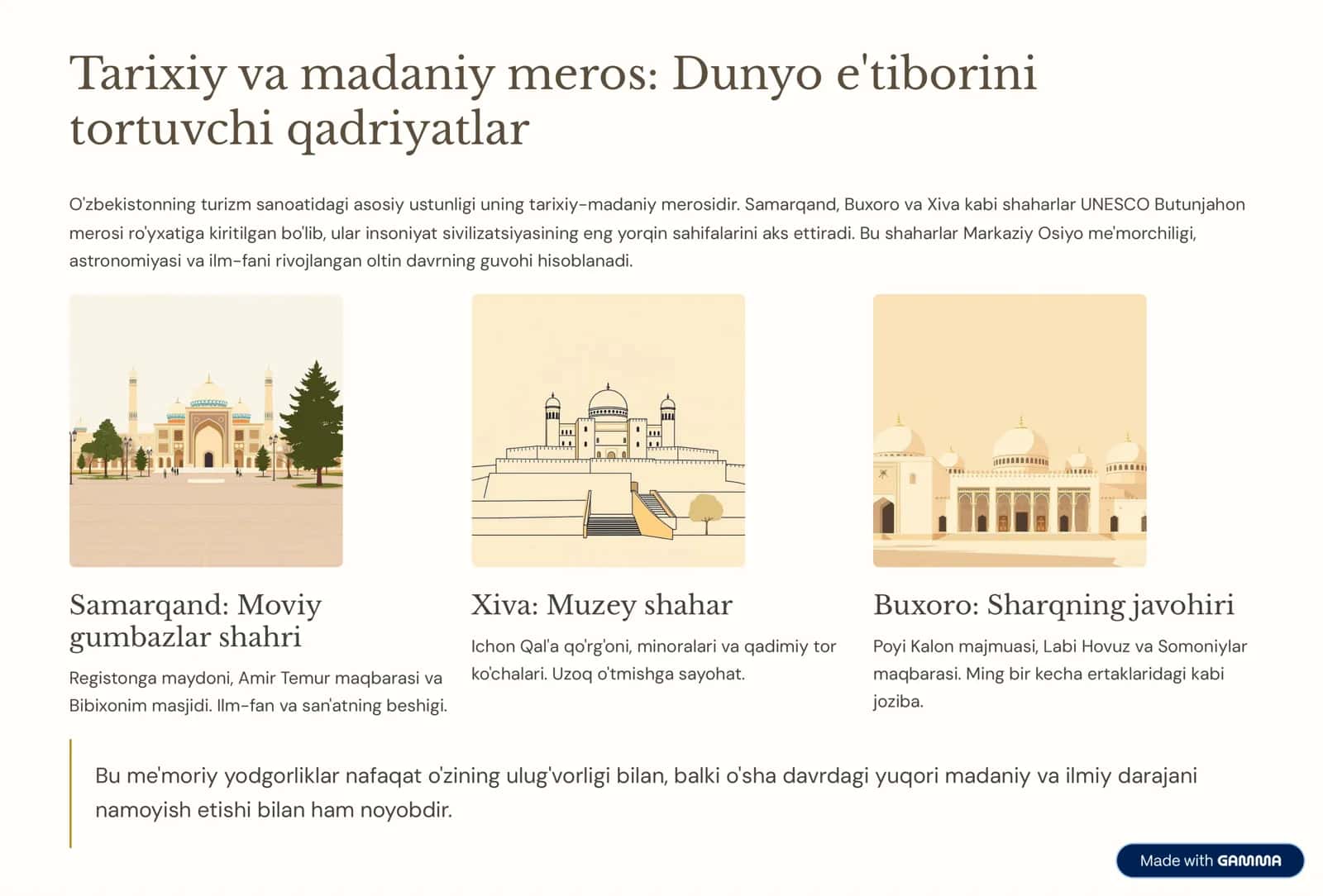 O'zbekistonning Turizm Bozori 2