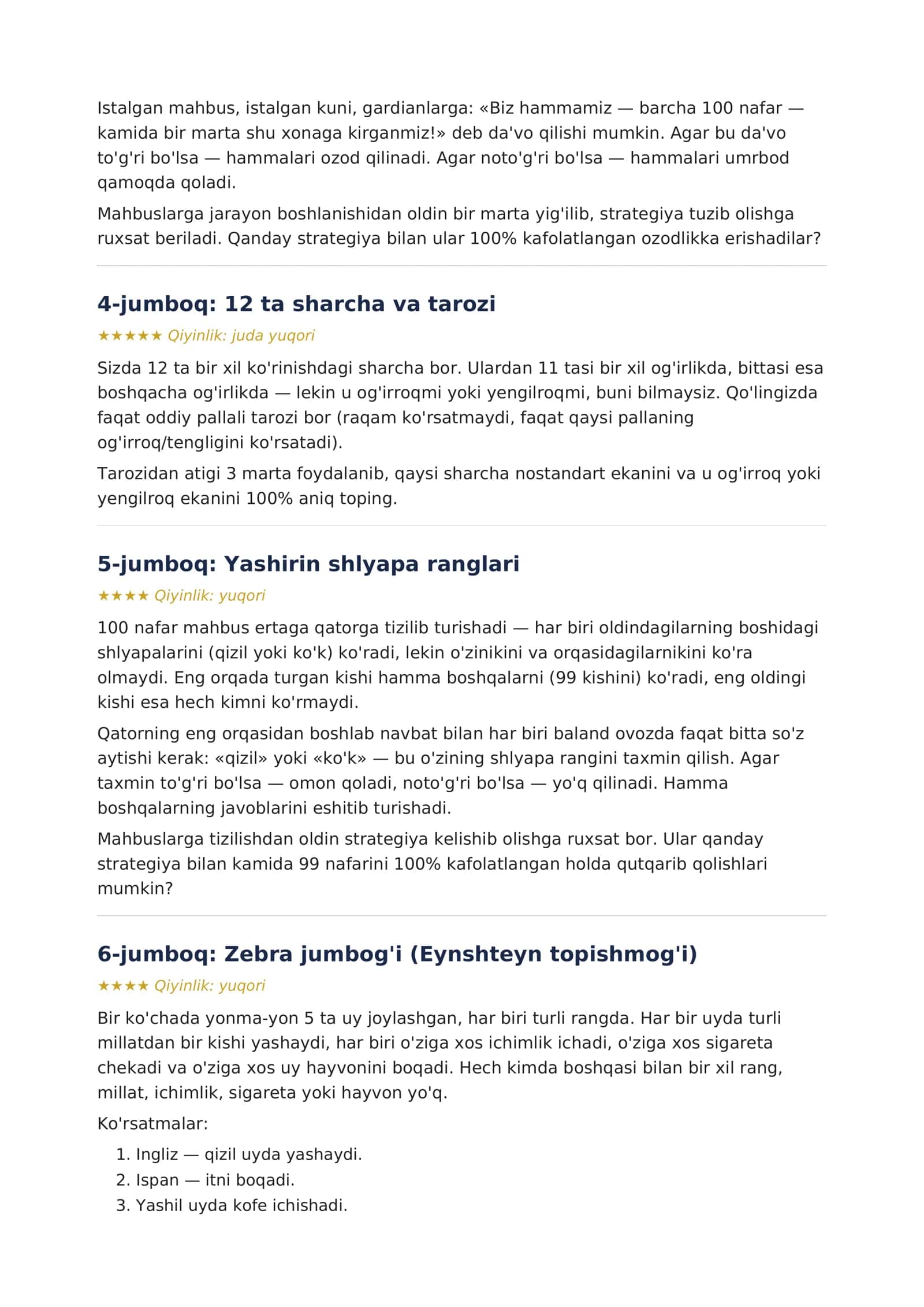 10 ta eng qiyin mantiqiy jumboq 2