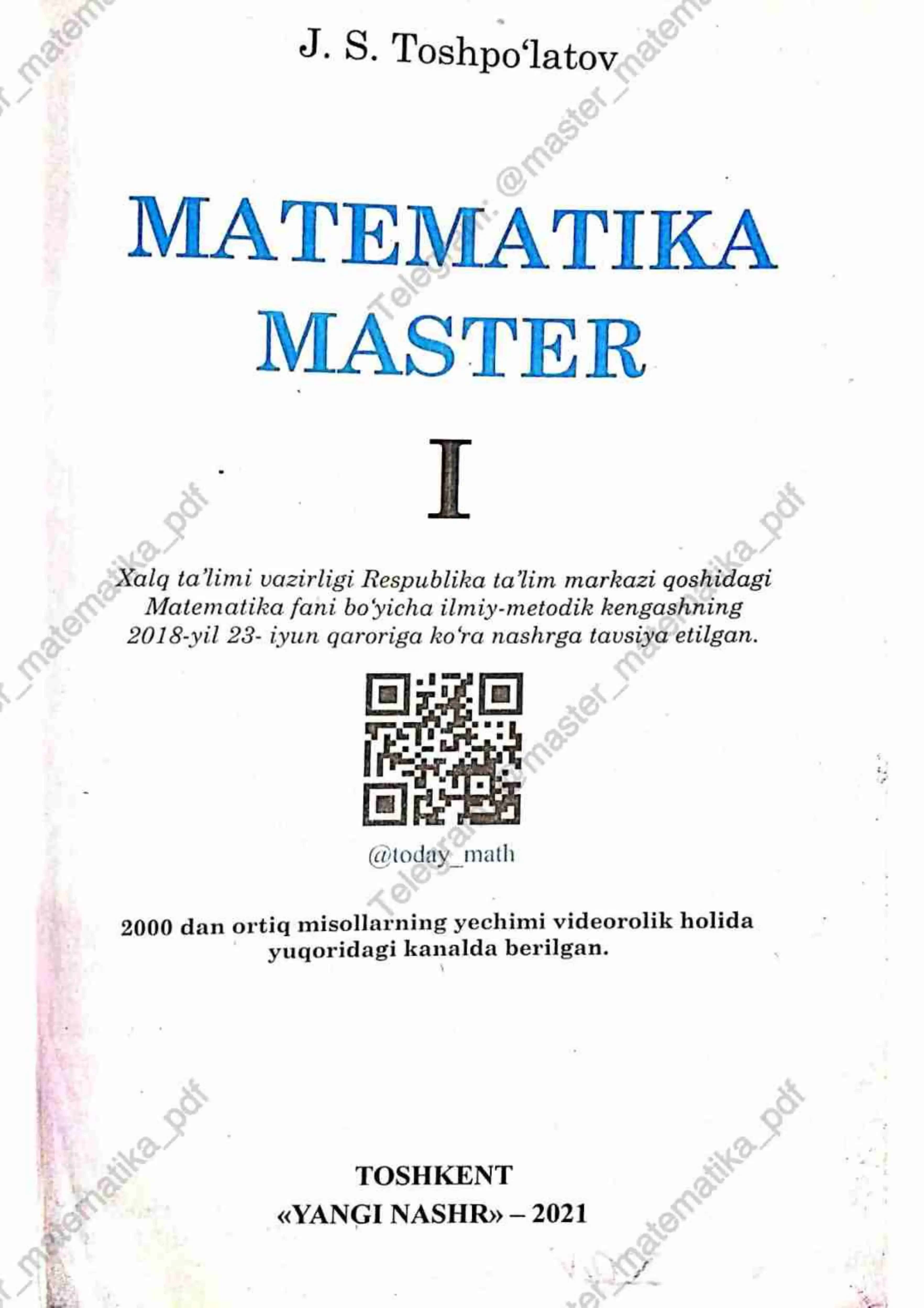 Matematika master kitob 2