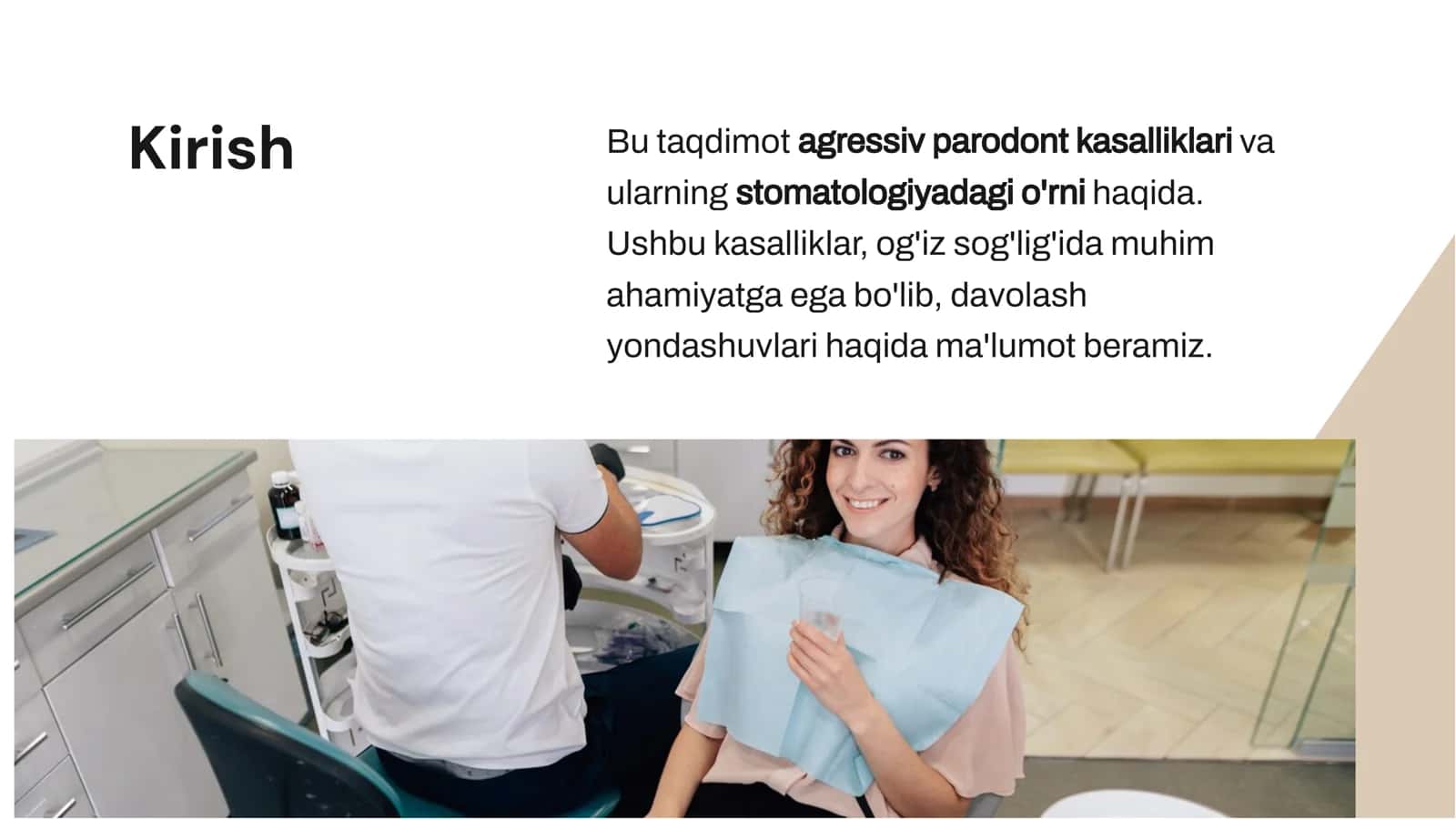 Agressiv parodont kasalliklarining o'rni 2