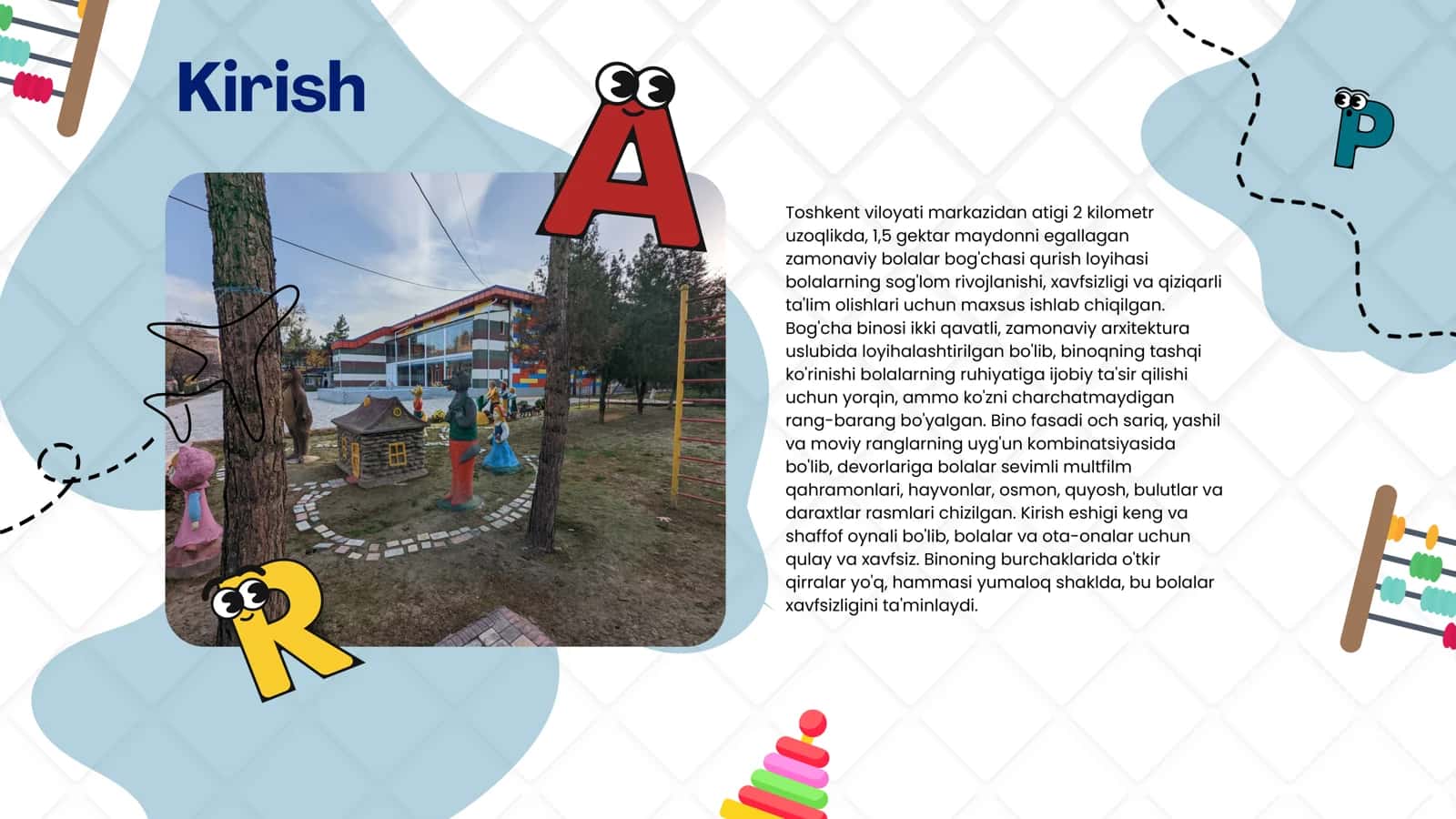 Zamonaviy bolalar bog’chasi loyihasi 2