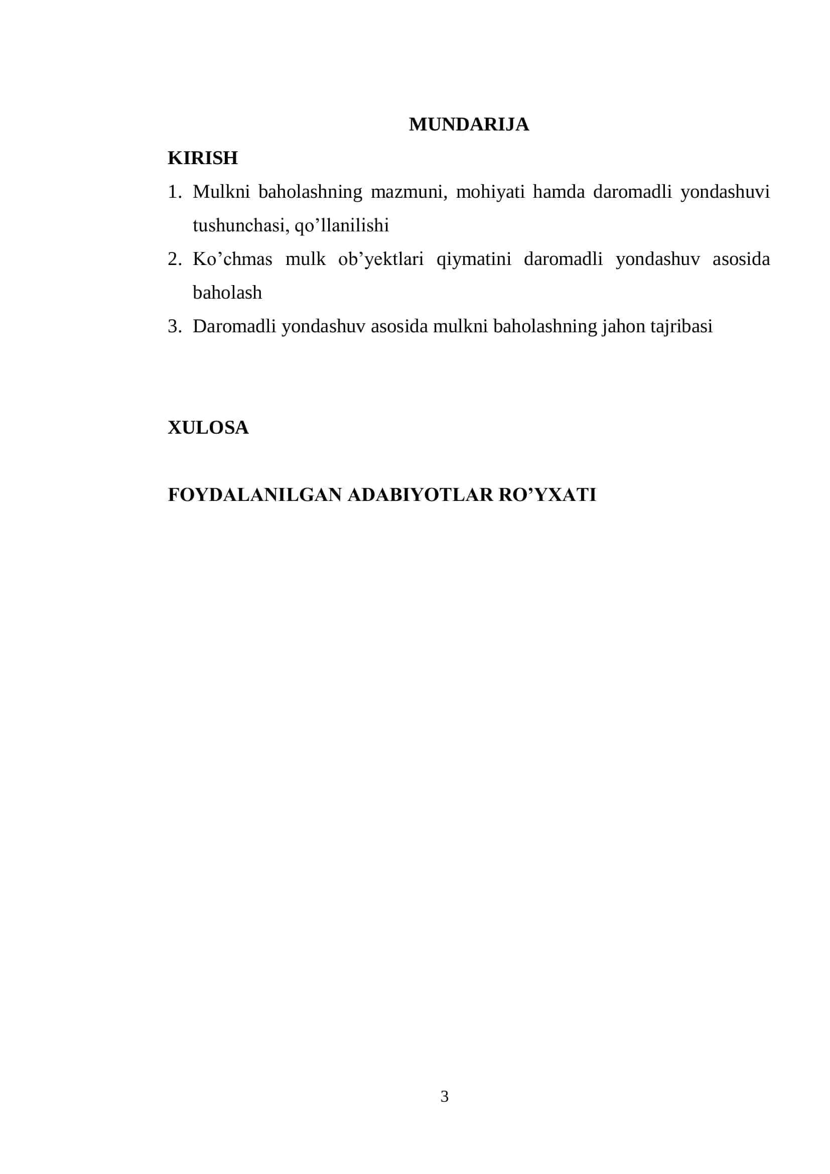 Daromadli yondashuv orqali mulkni baholash mexanizmi 2