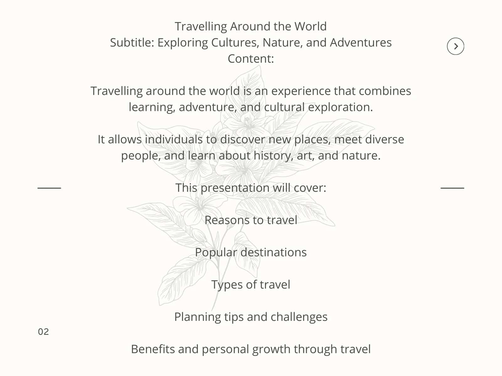 Travelling Around the World 2