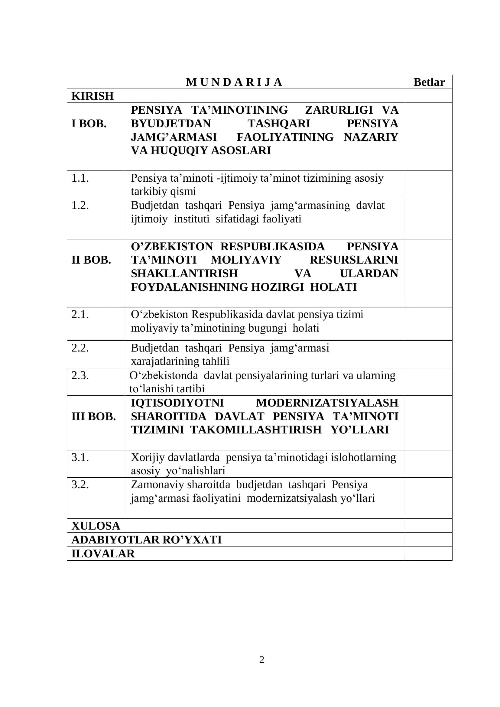 Pensiya Ta’minoti 2