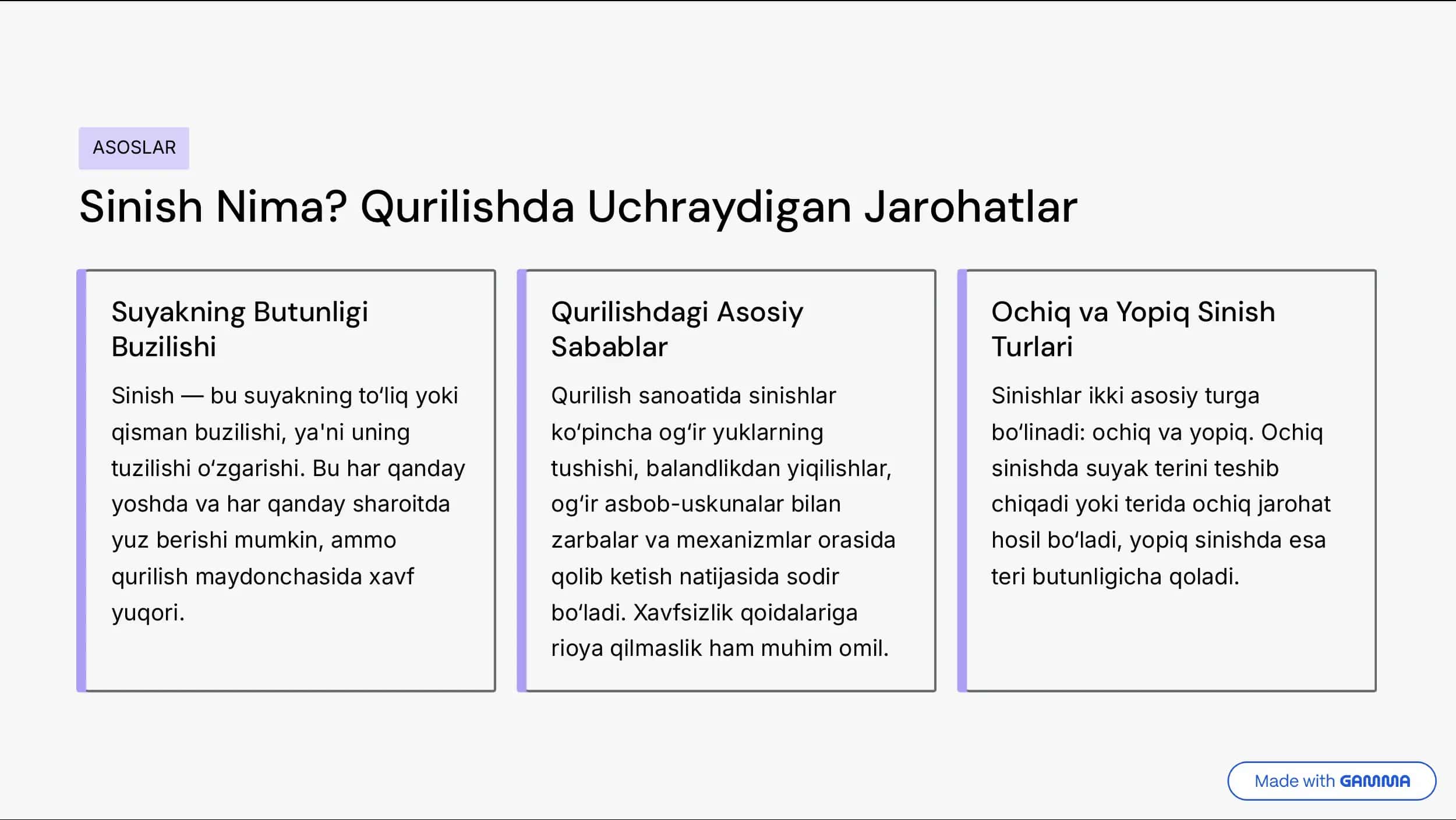 Qurilishda Jarohatlanganda 2