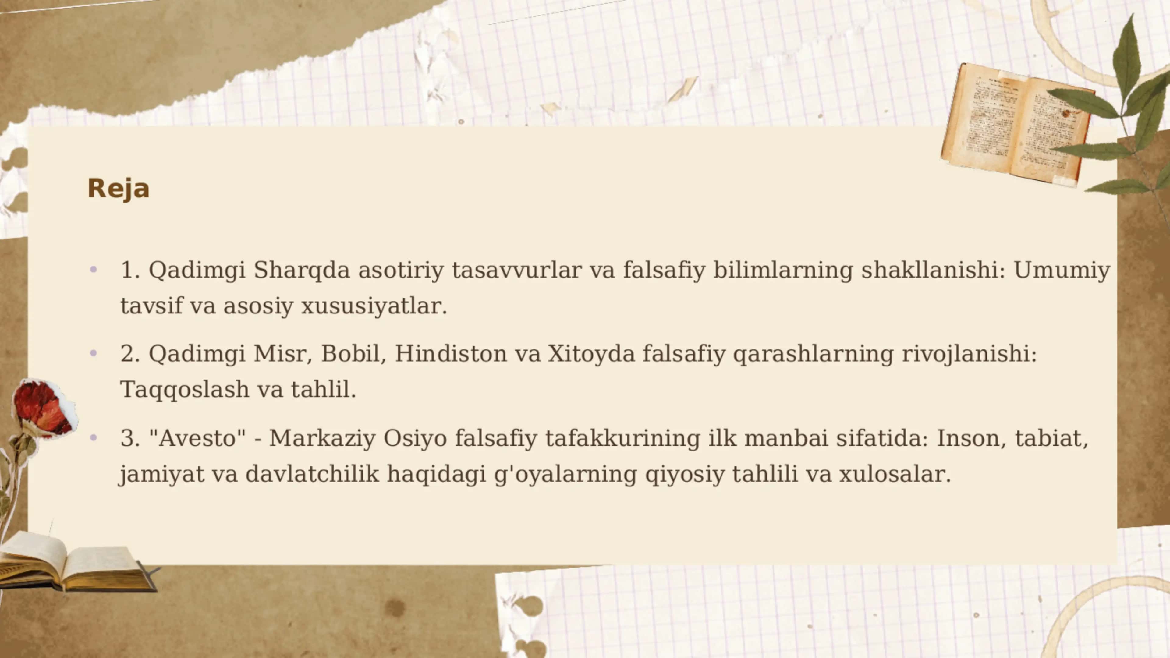Sharq falsafasi 2