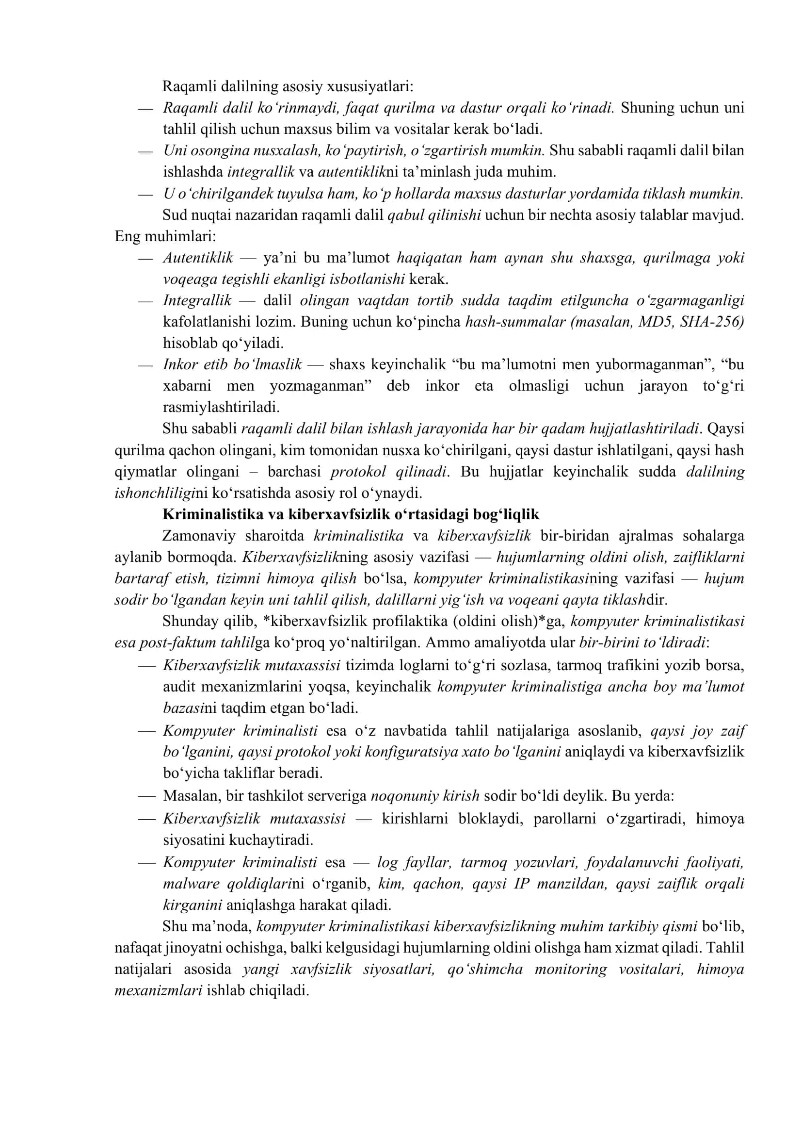 Kompyuter Kriminalistikasi 2