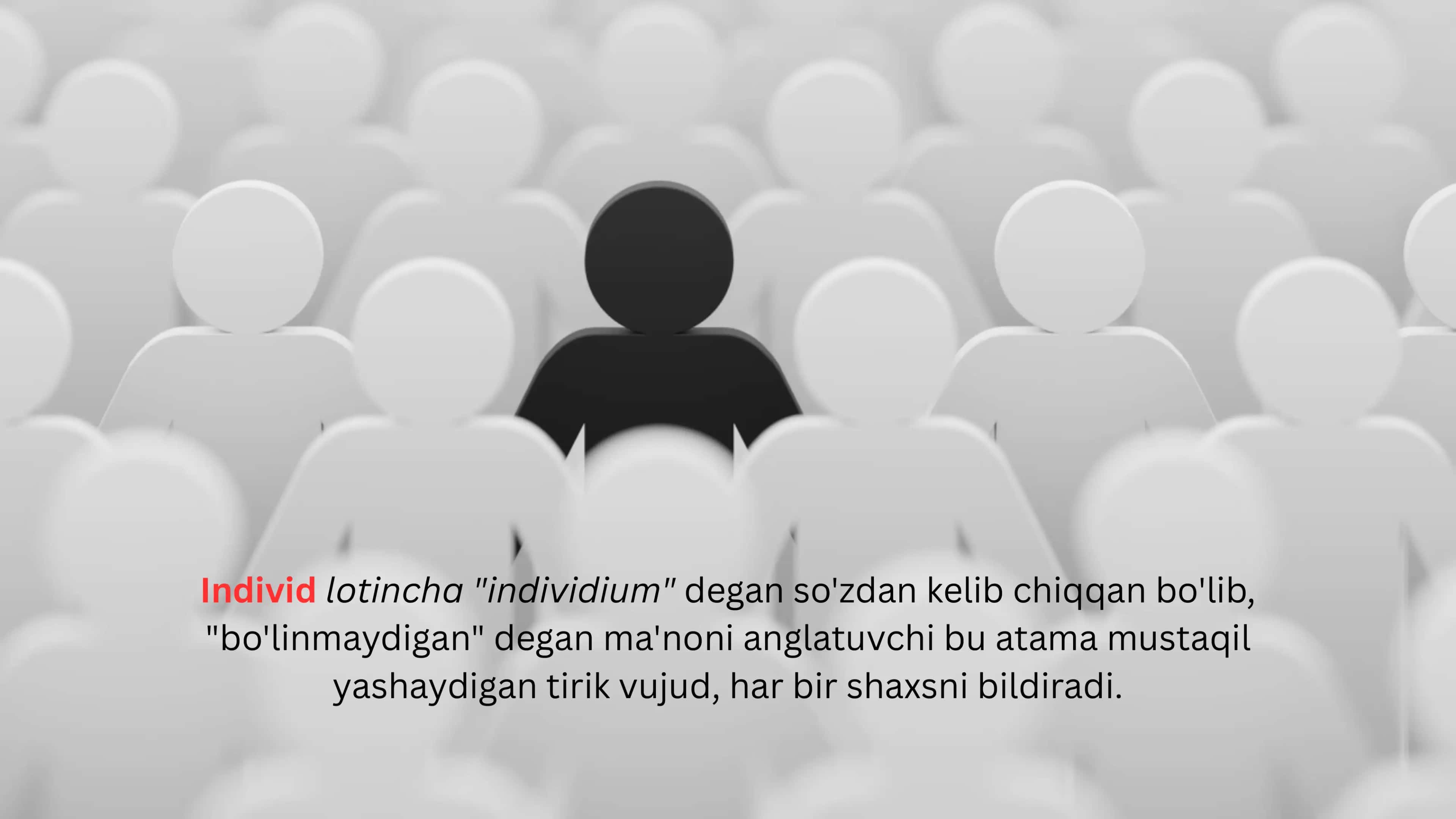 Indivit sifatida inson haqidagi umumiy tasavvurlar 2