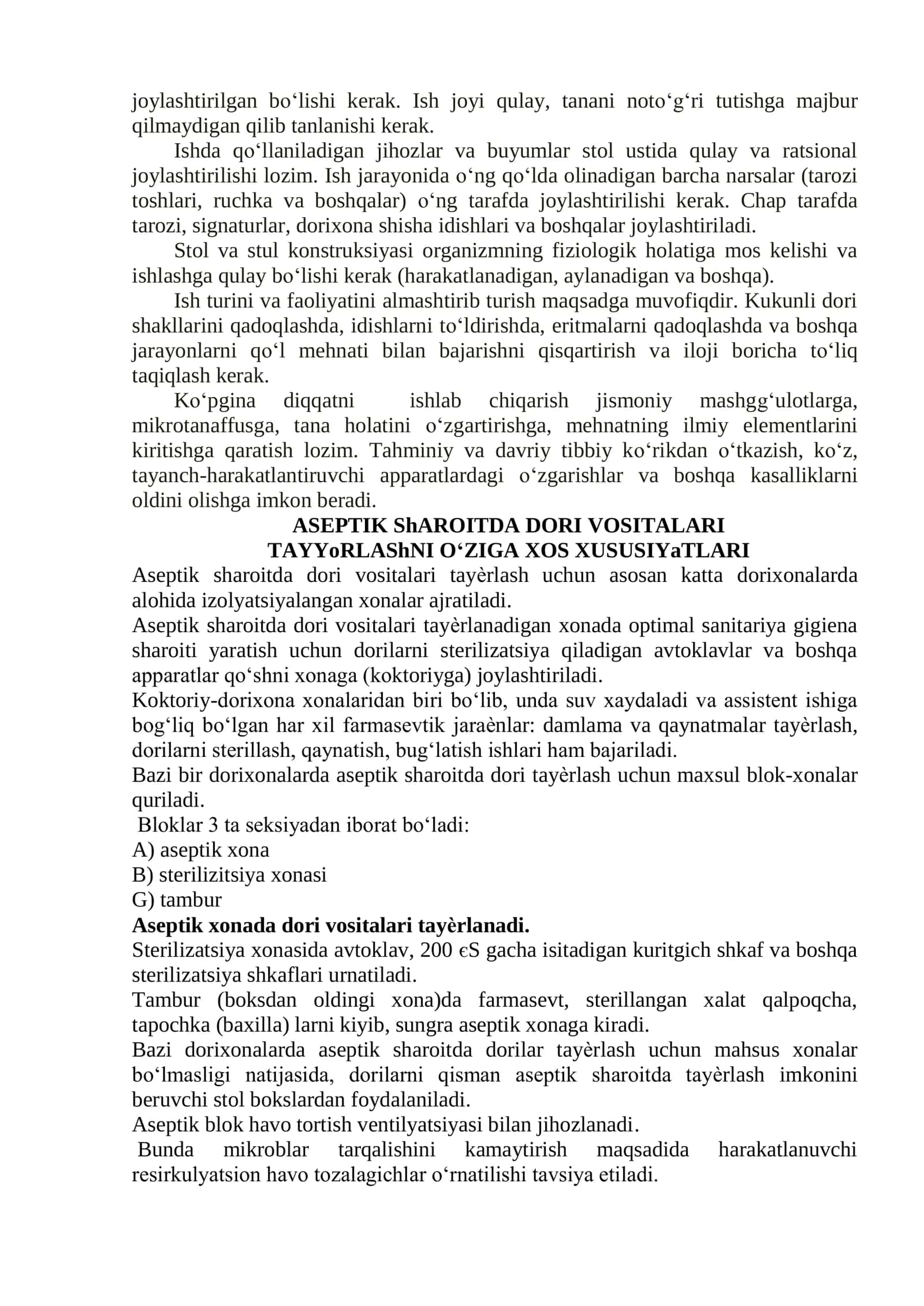 Dorixonada shaxsiy gigiyena qoidalari 2