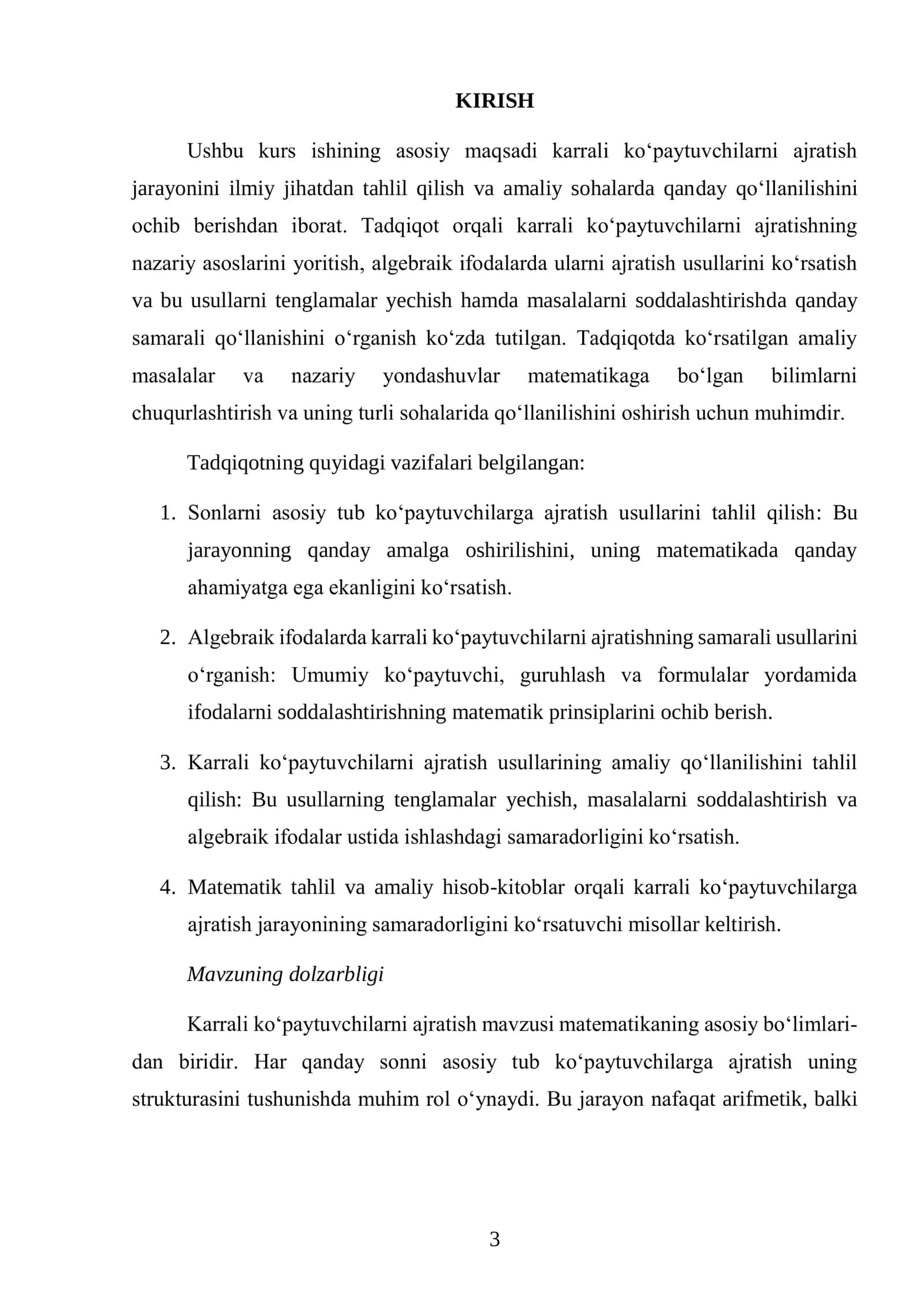 KARRALI KO’PAYTUVCHILARNI AJRATISH 2