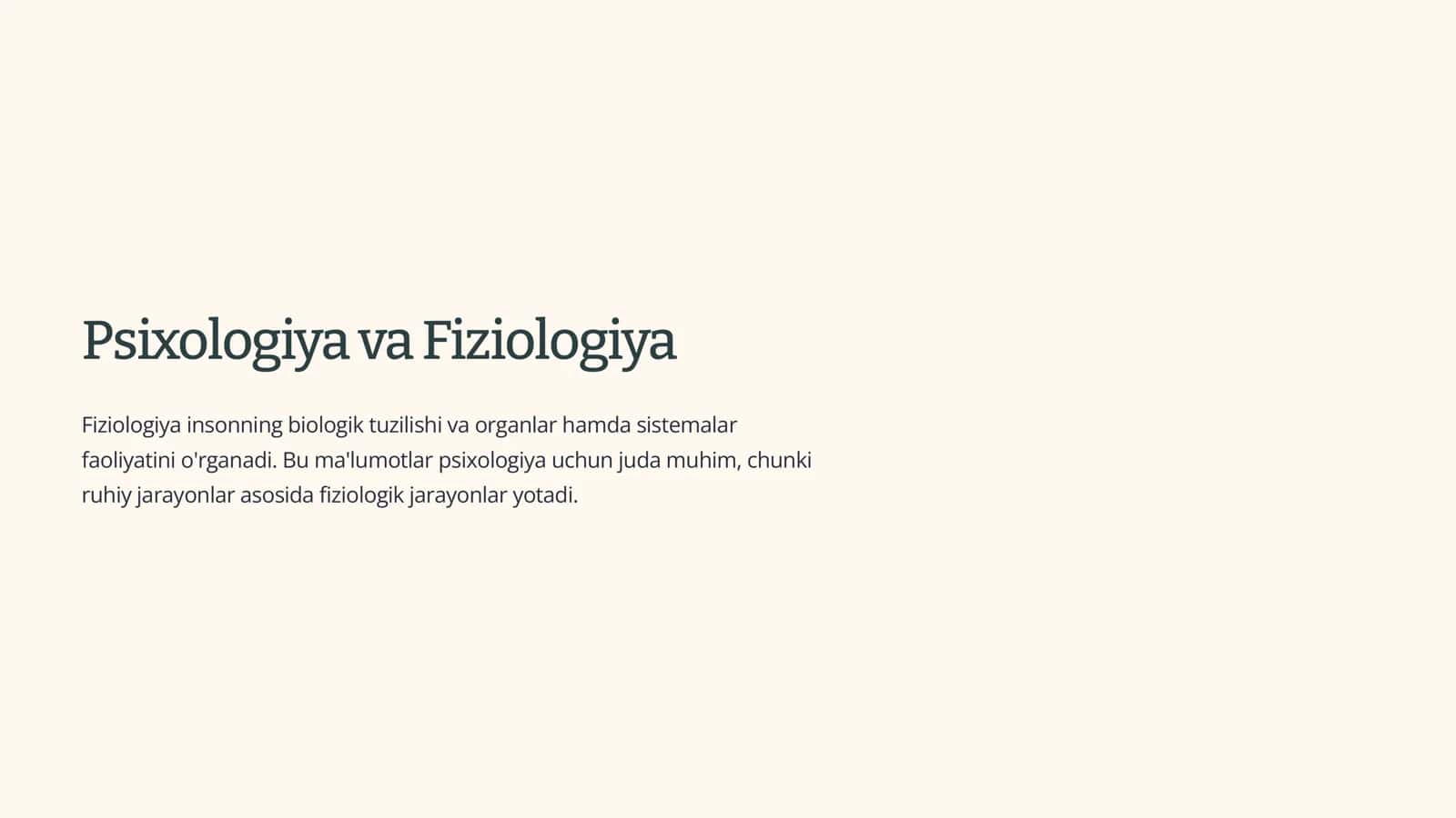 Psixologiyaning boshqa fanlar bilan aloqasi 2