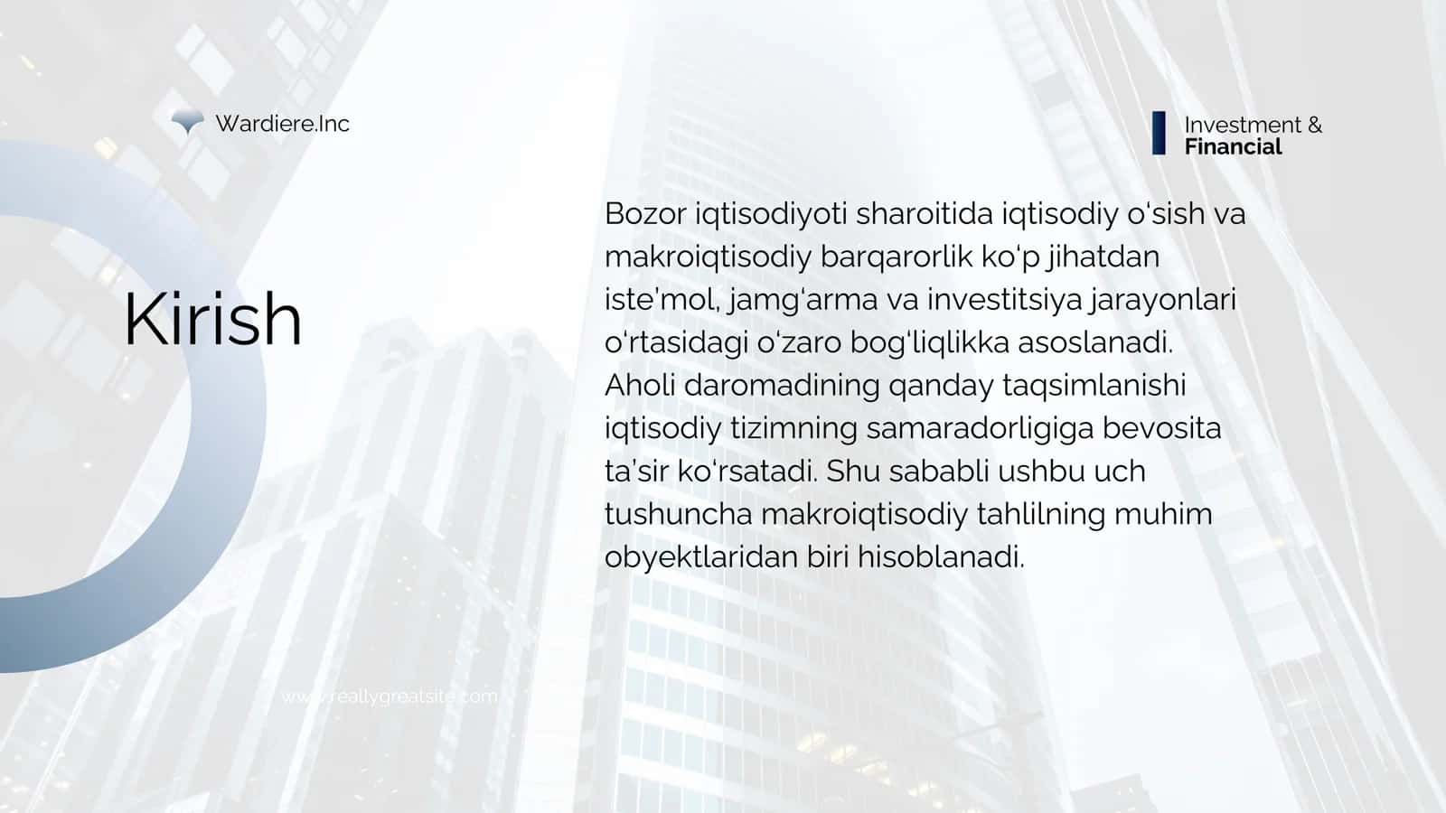 Iste’mol, jamg’arma va investitsiyalar 2