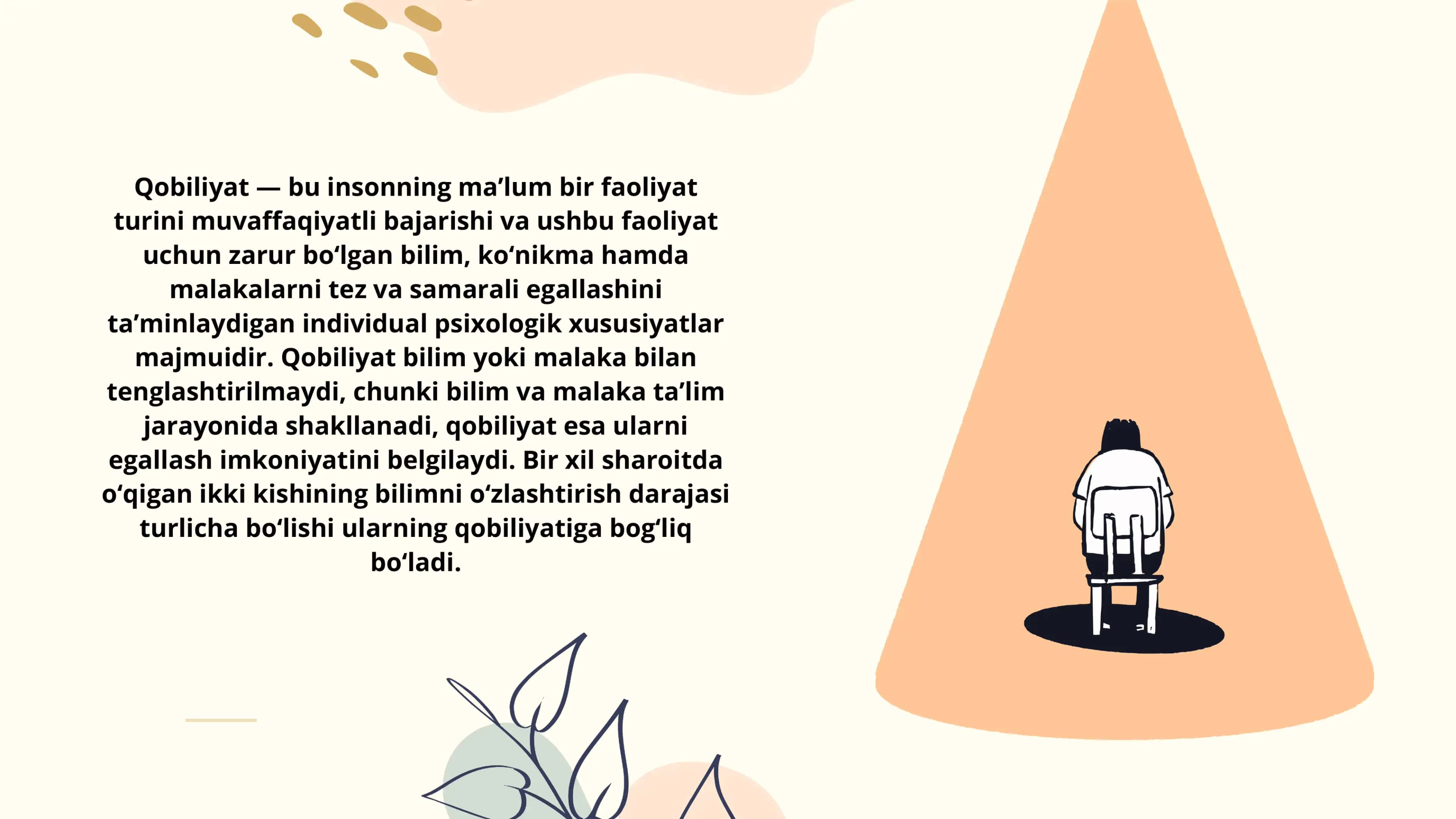 Qobiliyat va uning turlari 2