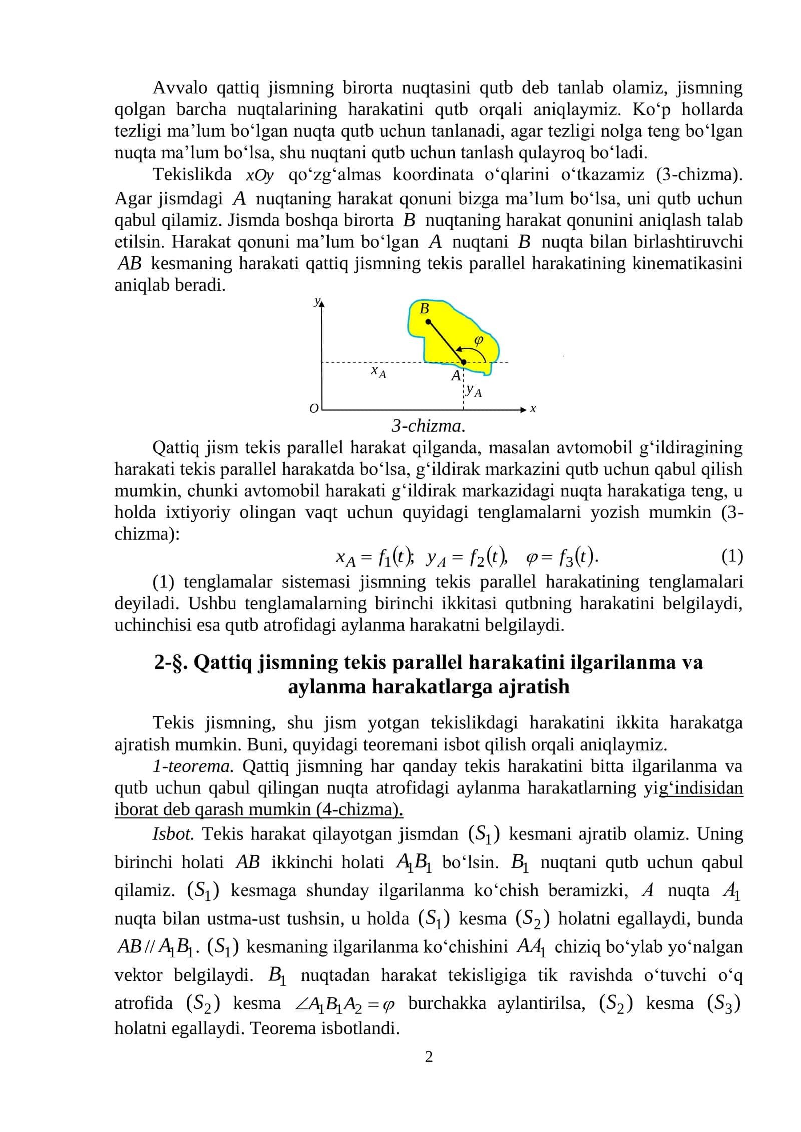 QATTIQ JISMNING TEKIS PARALLEL HARAKATI 2