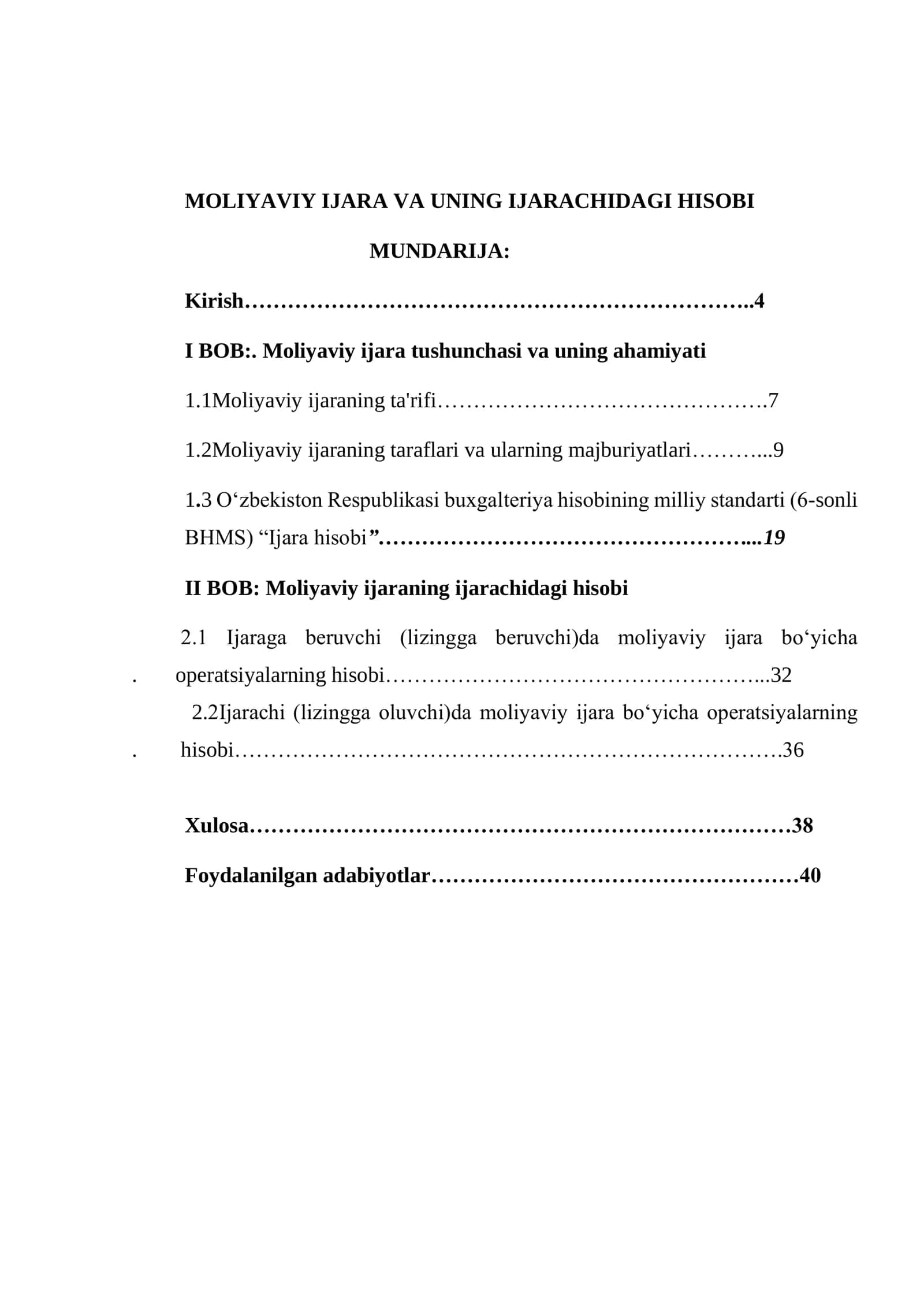 "MOLIYA VA BANK ISHI" KAFEDRASI 2